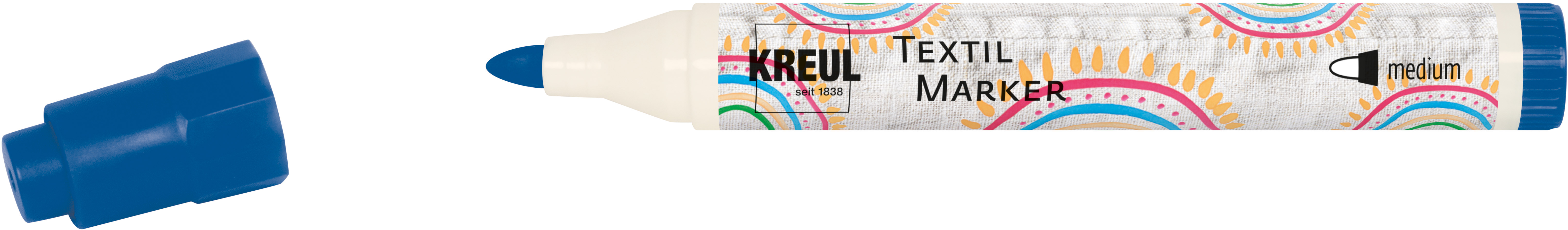 90768_KREUL_TextilMarker_medium_Blau_RGB Textil Marker