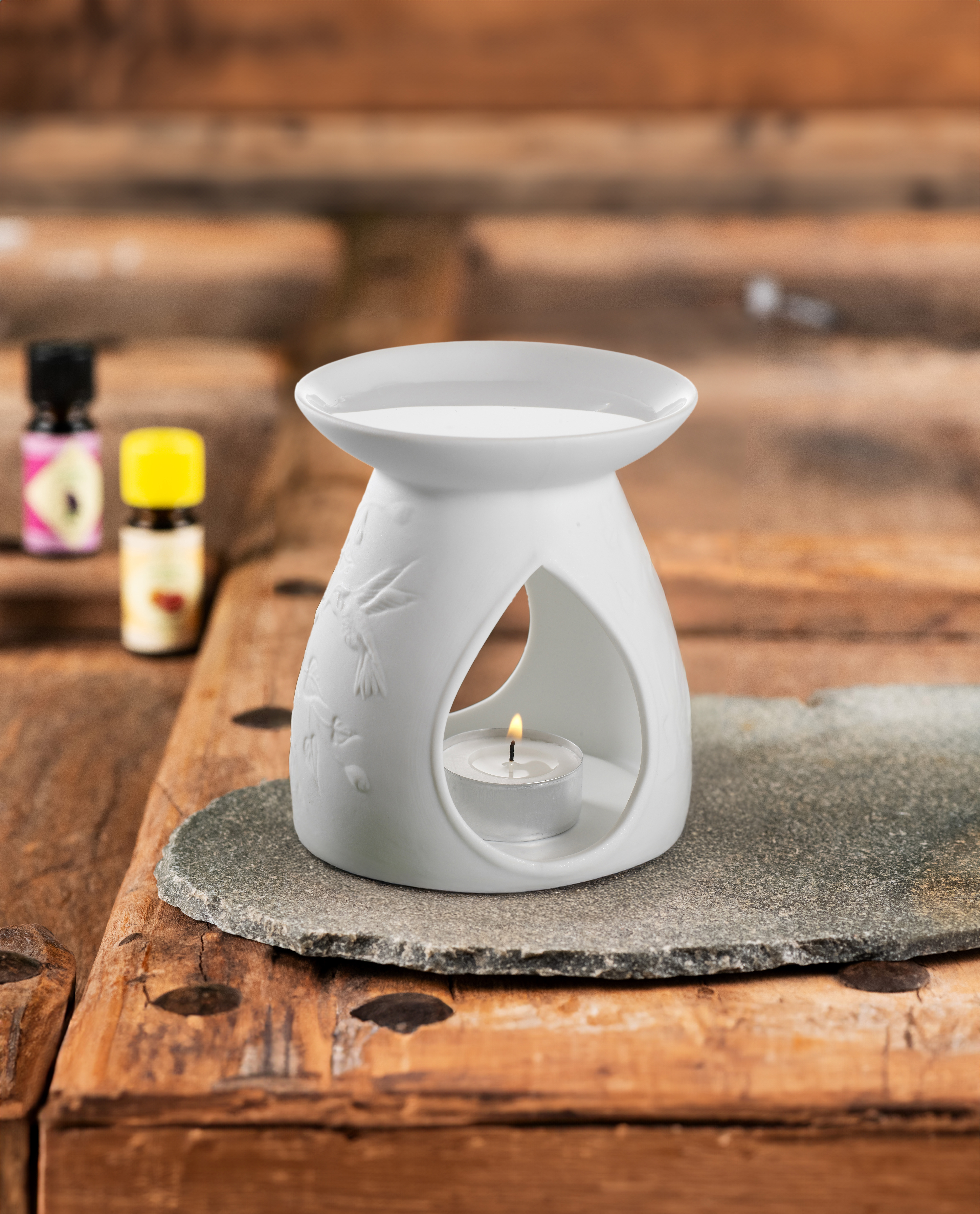 Schlaraffenland Duftlampe VERANO weiß aus Keramik Schlaraffenland Duftlampe VERANO weiß aus Keramik