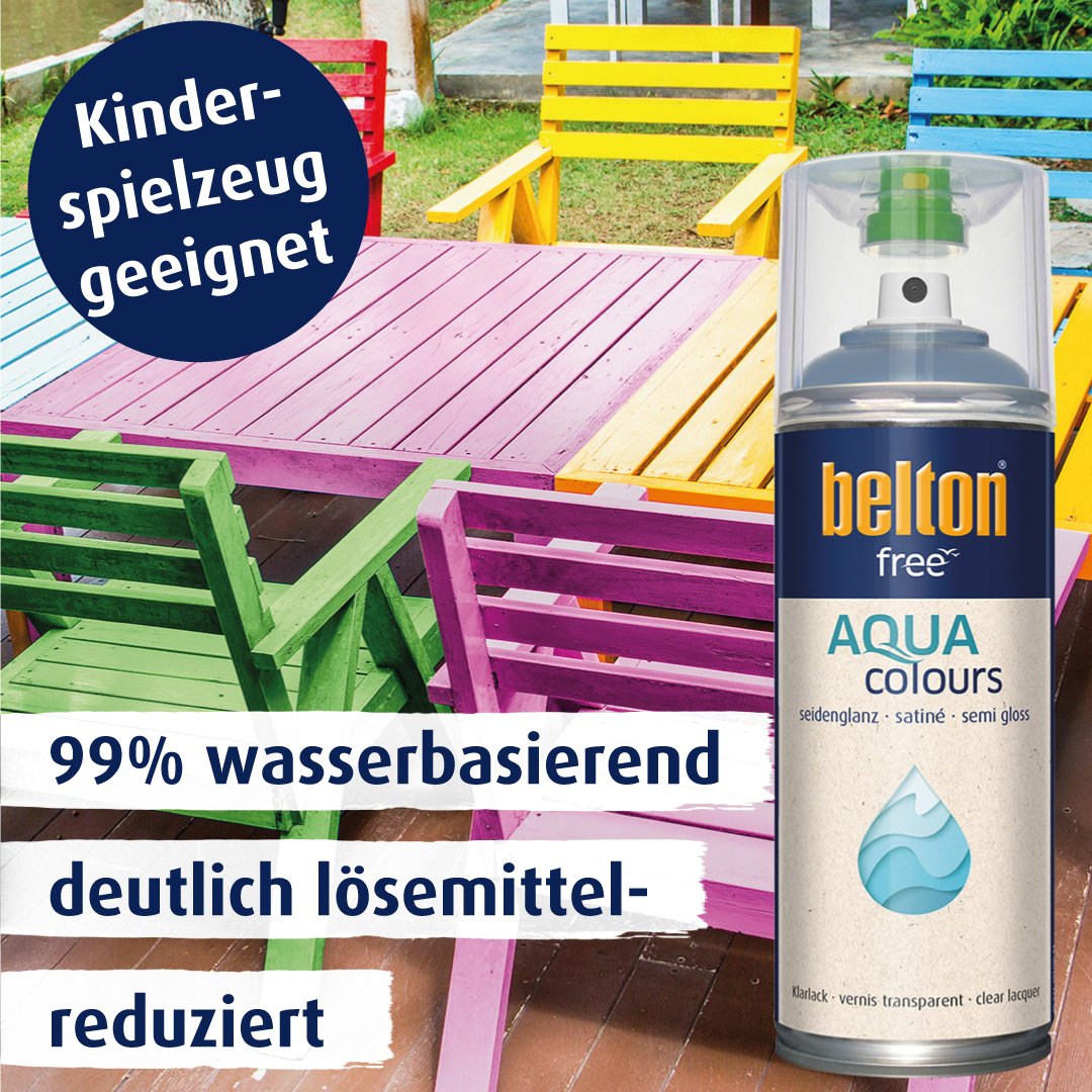 belton free Klarlack seidenglänzend, 400ml