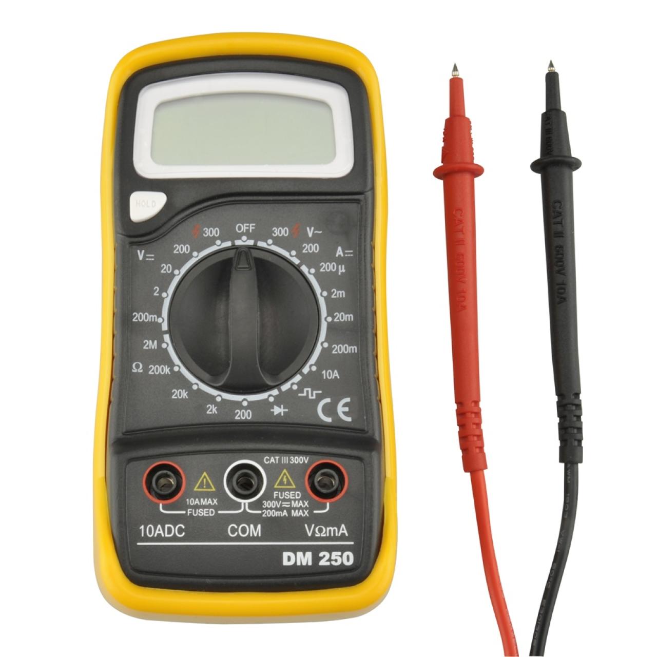 652057  DIGITAL-MULTIMETER DM250 SCHW/GE
