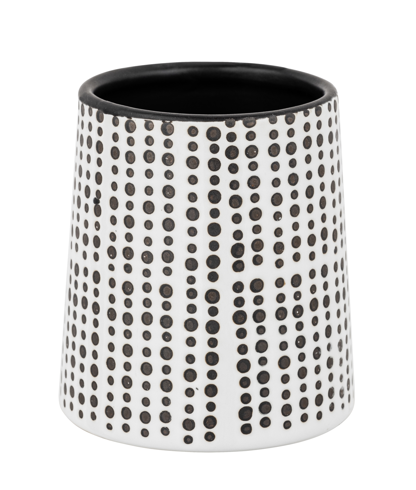 Schöner Wohnen Zahnputzbecher Brento, schwarz/weiß Schöner Wohnen Zahnputzbecher Brento, schwarz/weiß