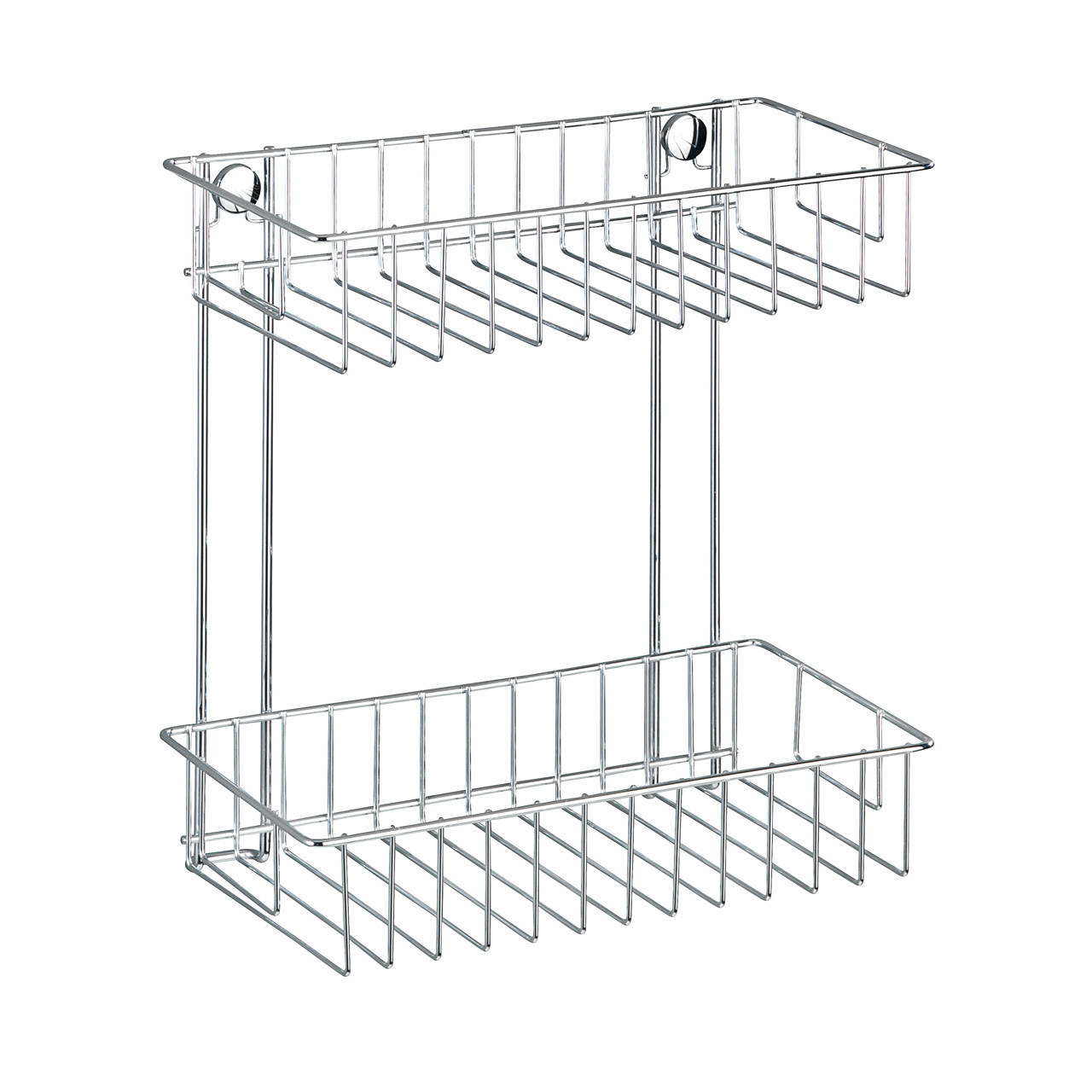 741885-Wandregal-2-Etagen-Classic-chrom_FS_02 WENKO CLASSIC WANDREGAL 2 ETAGEN