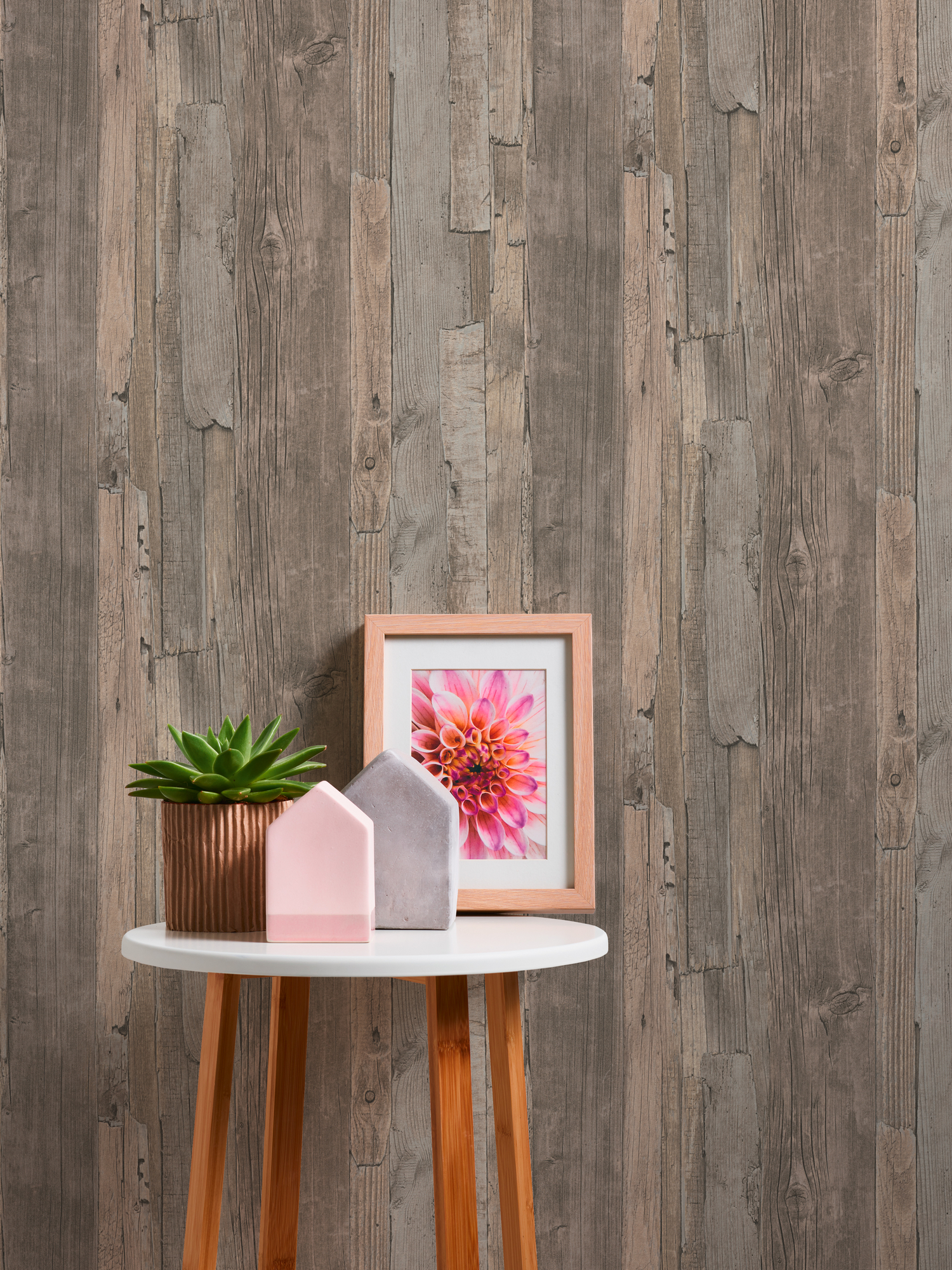 A.S. Création Vliestapete, holzoptik grau braun – vintage tapete im holzlatten design