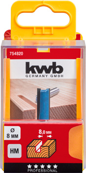 Kwb Hartmetall-Nutfräser, 8 mm