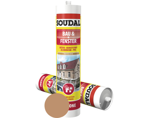 Soudal Bau & Fenstersilikon, buche, 300 ml Soudal Bau & Fenstersilikon, buche, 300 ml