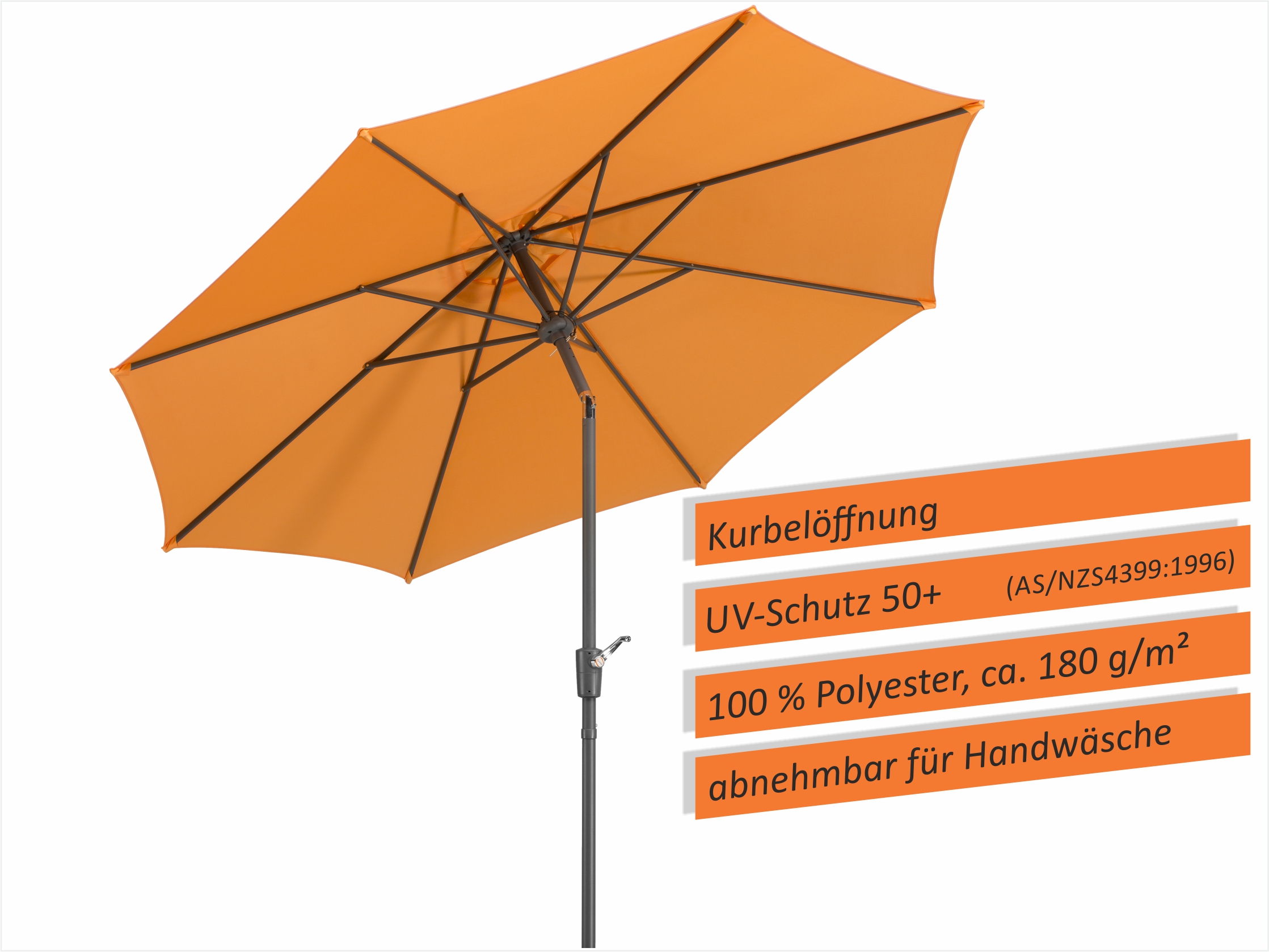 509820_4 Schneider Schirm Harlem 270/8 Mandarine