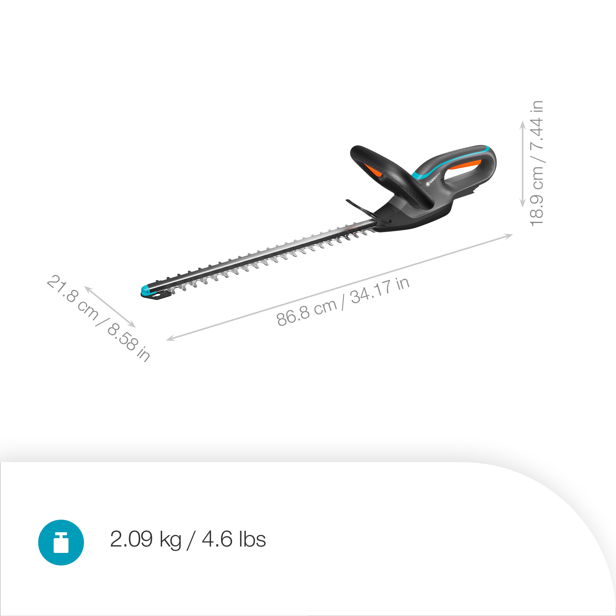Gardena Akku-Heckenschere EasyCut 45/18V P4A solo