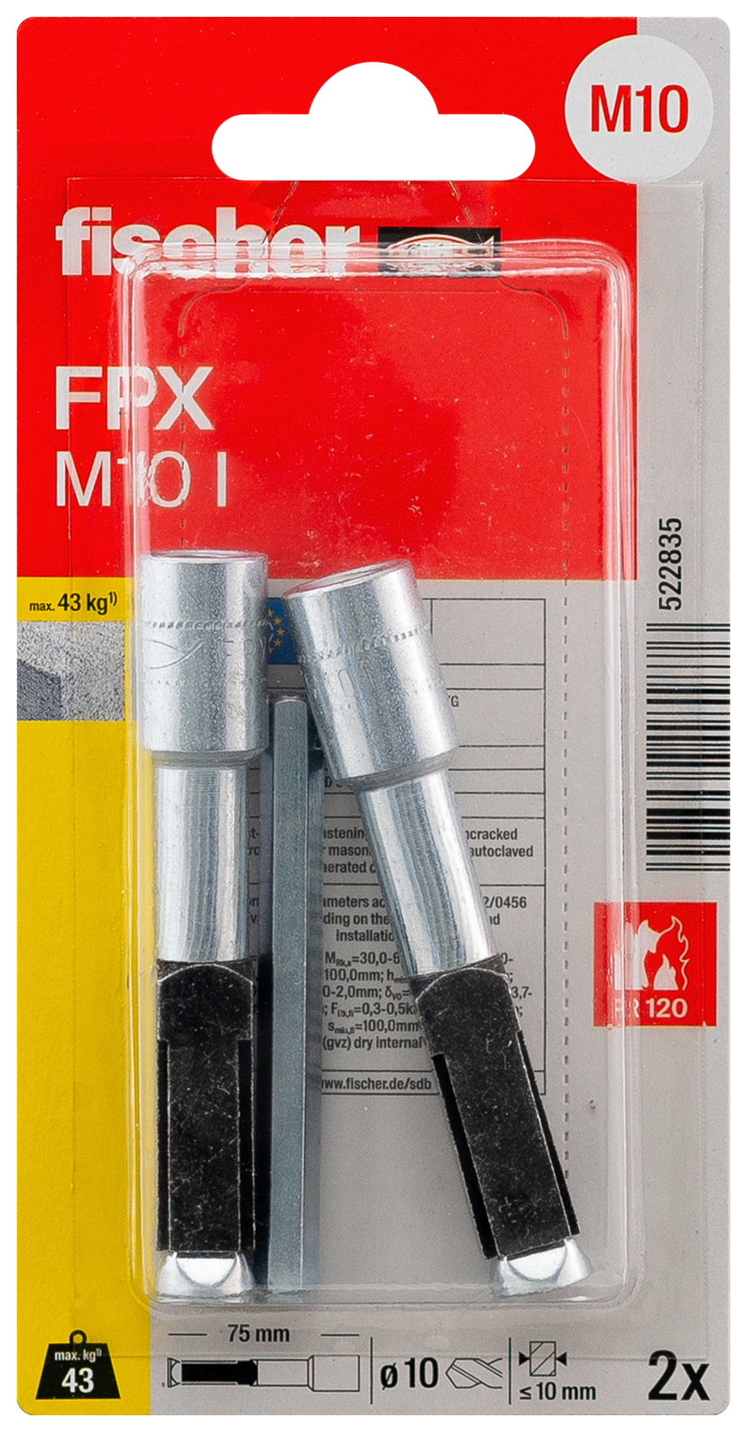 fischer Porenbetonanker FPX-I M10 K (2)