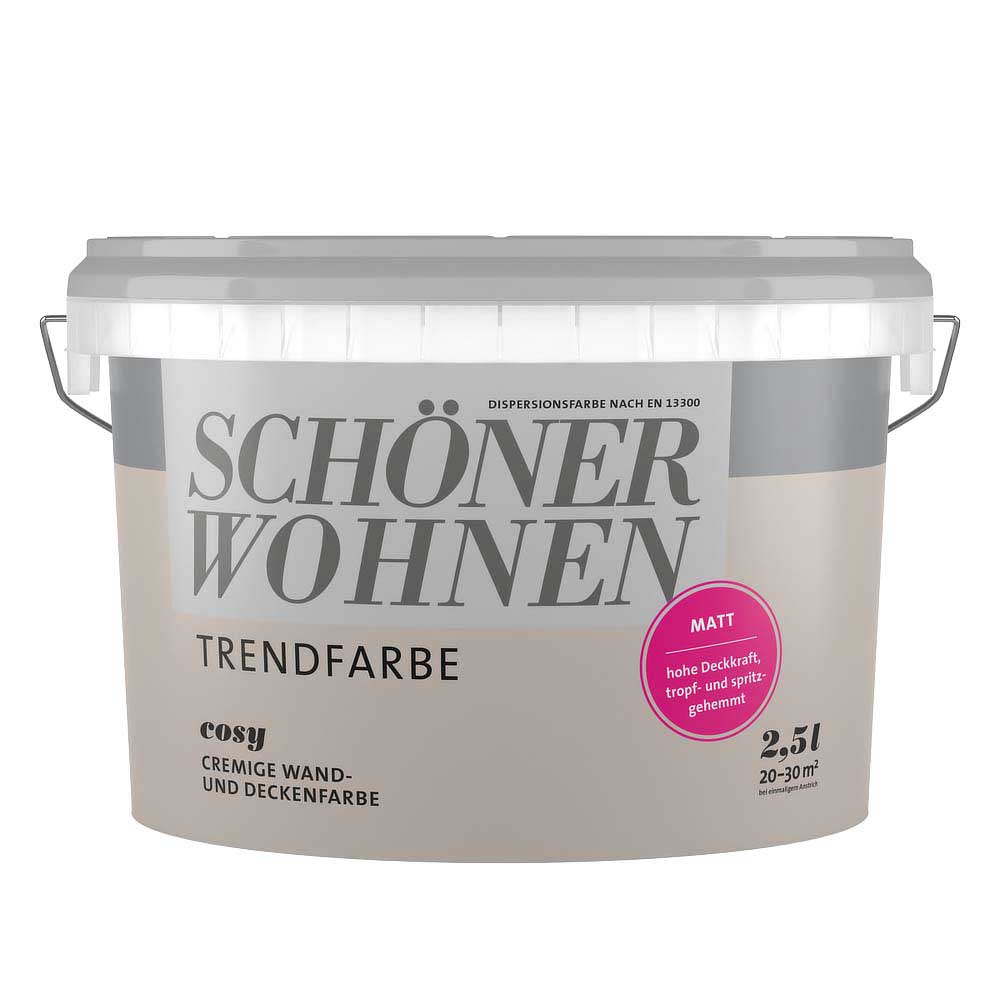 Schöner Wohnen Trend Wandfarbe, matt cosy, 2,5L Schöner Wohnen Trend Wandfarbe, matt cosy, 2,5L