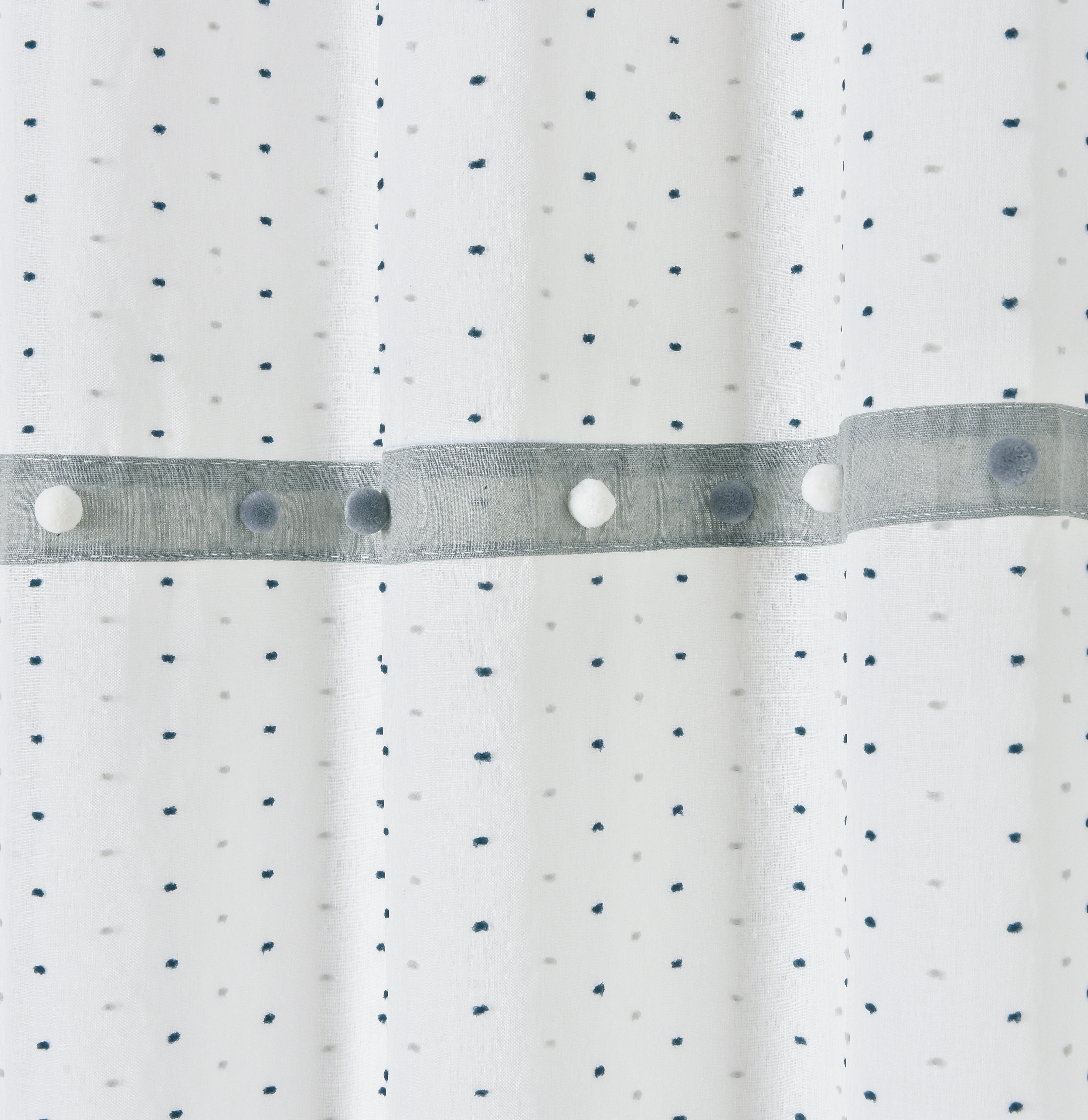 Elbersdrucke Ösenvorhang Bobbel 07, weiß-grau-anthrazit, 140 x 255 cm Elbersdrucke Ösenvorhang Bobbel 07, weiß-grau-anthrazit, 140 x 255 cm
