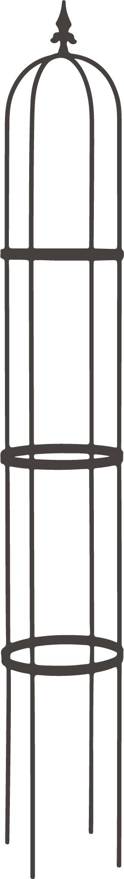 Pink Garten Obelisk Oscar 190, lava-grau Pink Garten Obelisk Oscar 190, lava-grau