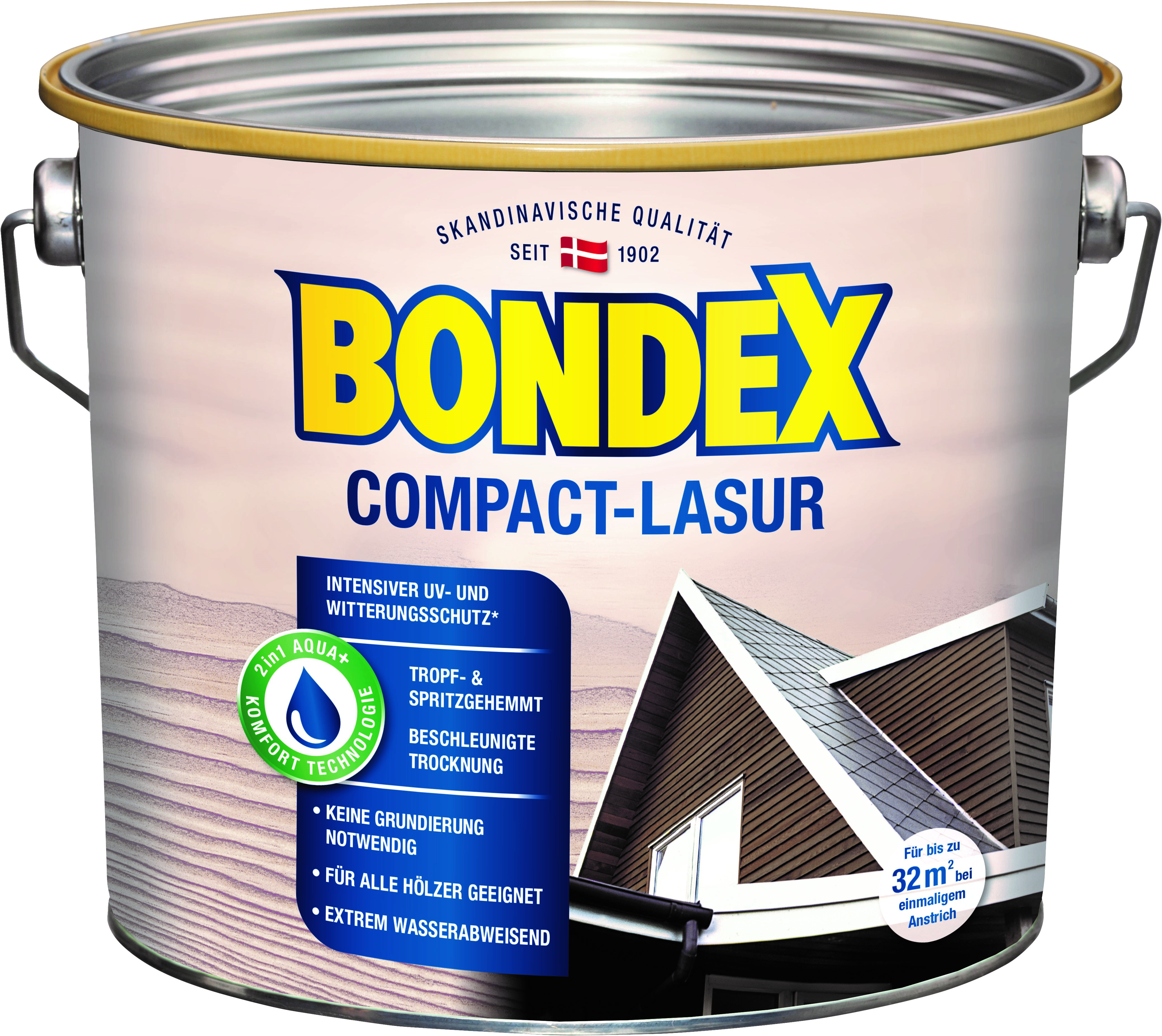 Bondex Compact-Lasur Weiß, 2,5L