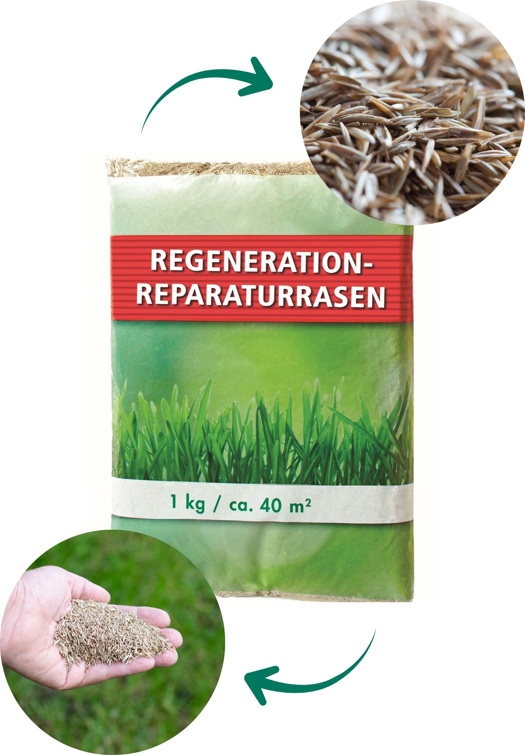 Aktionsrasen Reparaturrasen, 1 kg