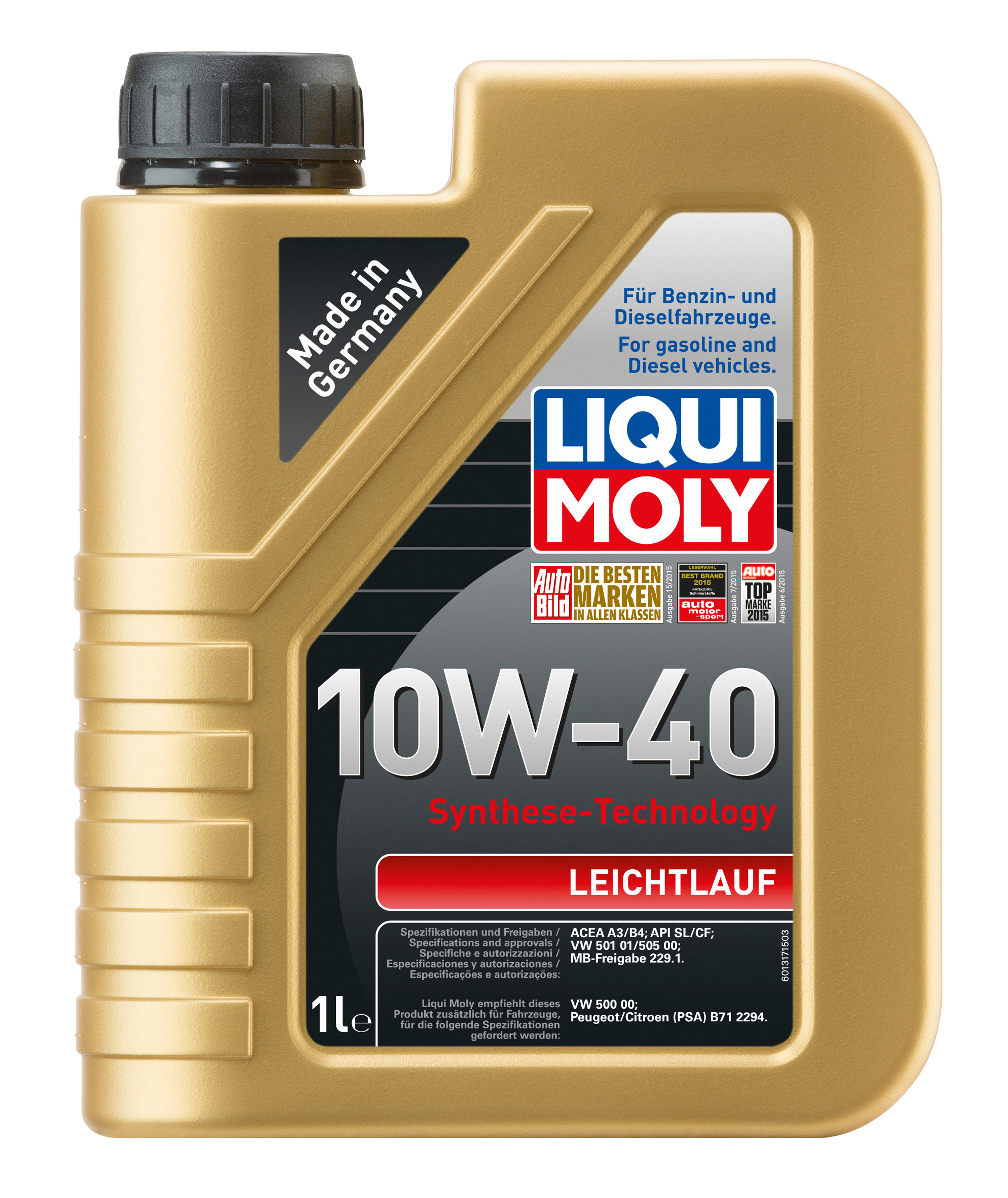 311065 LIQUI MOLY LEICHTLAUF ÖL 10W40 1L