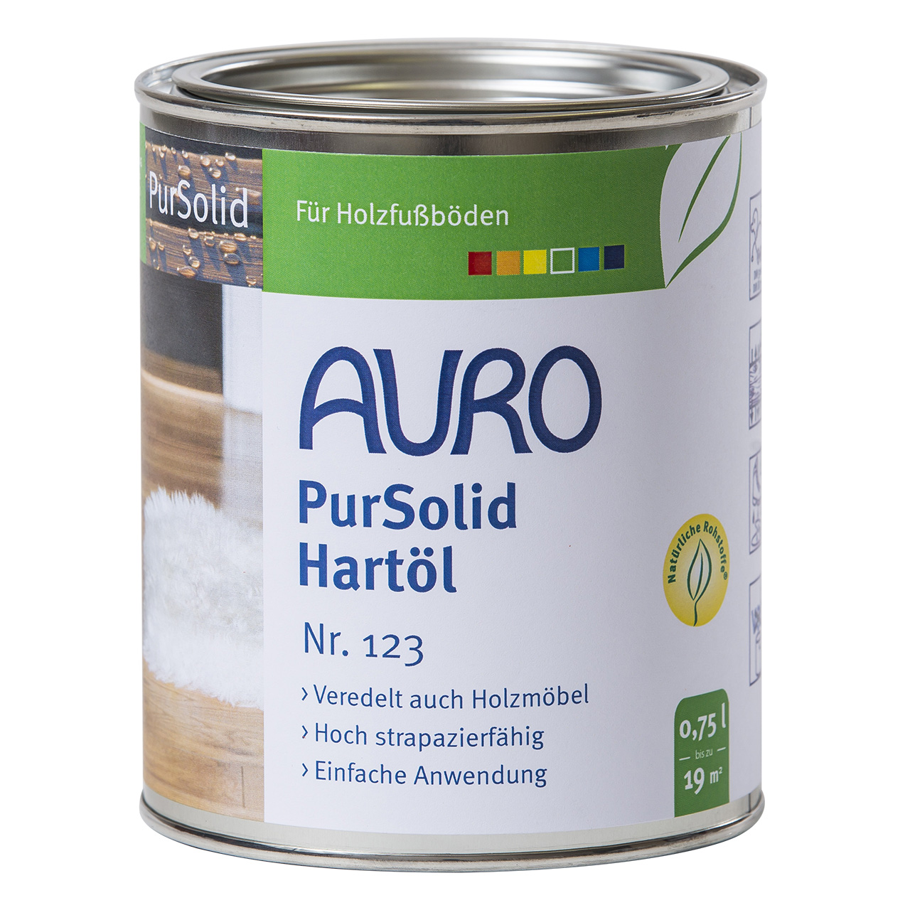091516-AURO-Holz-Hart-l-PurSolid-750ml Auro Holz-Hartöl pursolid Nr. 123, farblos, 750 ml