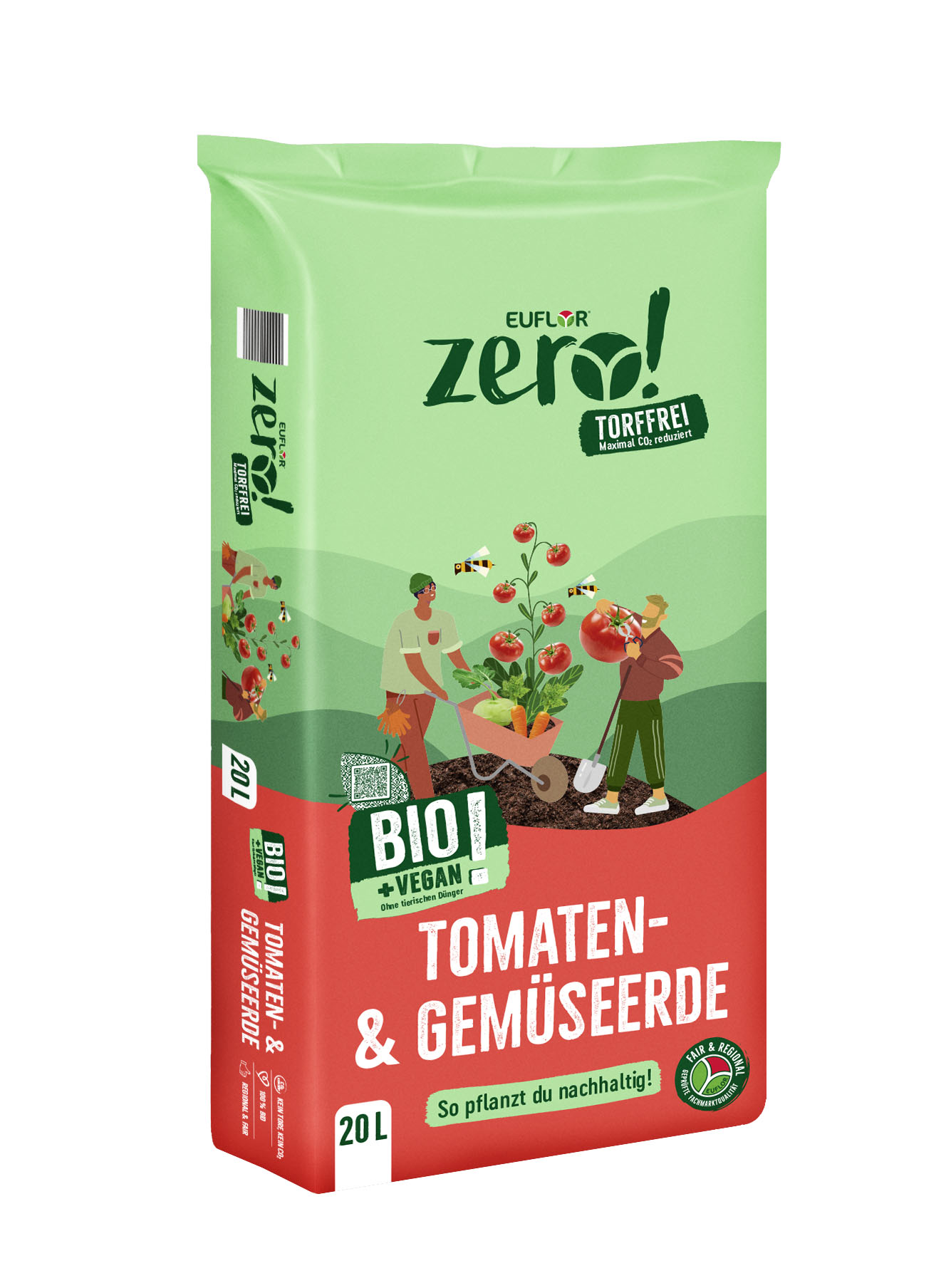 Euflor zero! Bio Tomaten- & Gemüseerde, 20 L