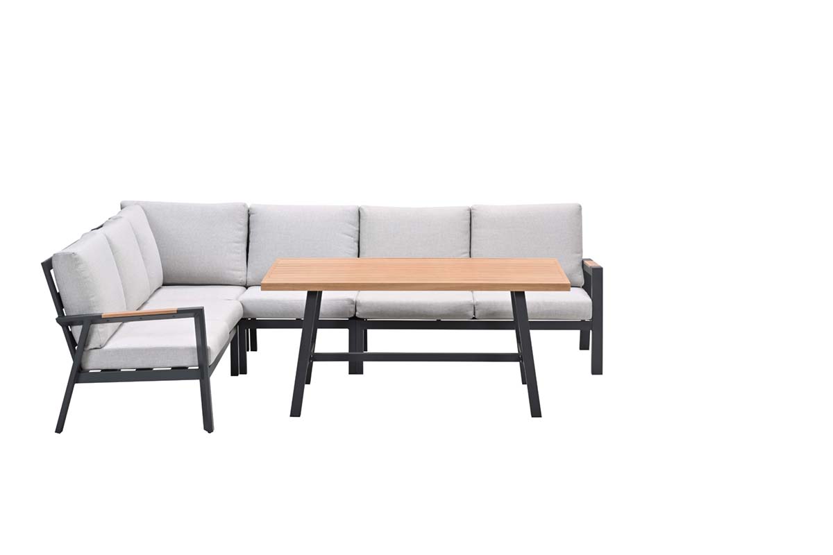 Garden Impressions Lounge-Gruppe Elati 5-Teilig, sand/teak