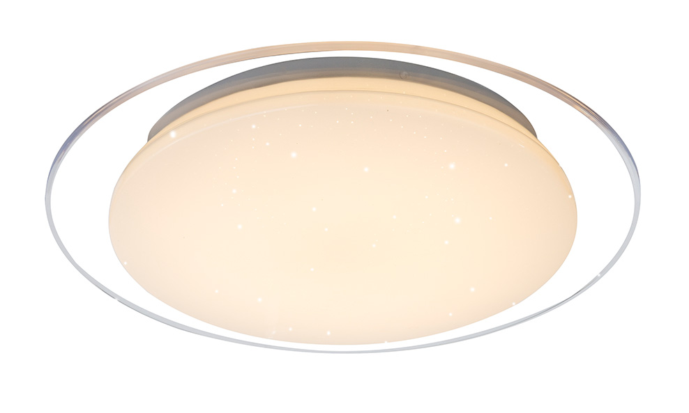 503517_a GLOBO DECKENLEUCHTE 12W STERNENHIMMEL GLASRAND D:33CM