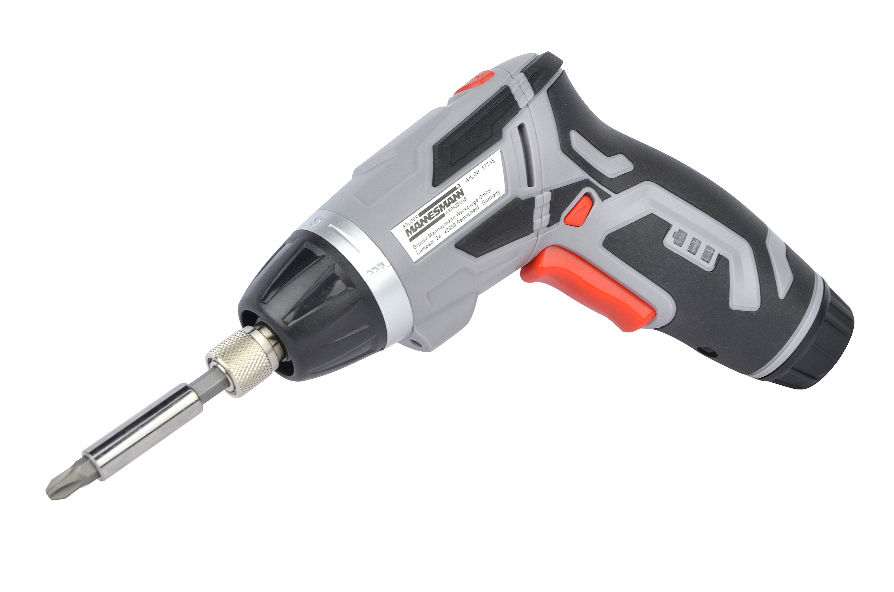 973447_2 Mannesmann Akkuschrauber 3,6V mit Bitsortiment