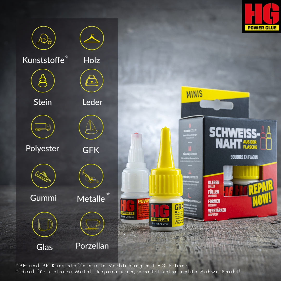 HG Power Glue Mini, 5/10 g HG Power Glue Mini, 5/10 g