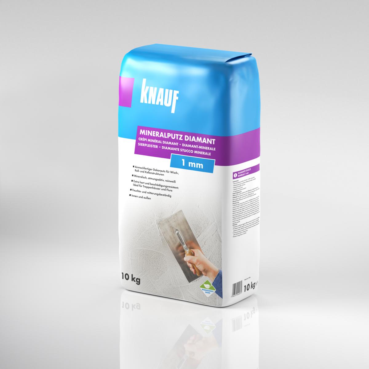 4006379040070_Mineralputz-Diamant-1mm-10-kg_Produkt_1 Knauf Mineral Diamantputz, 10 kg