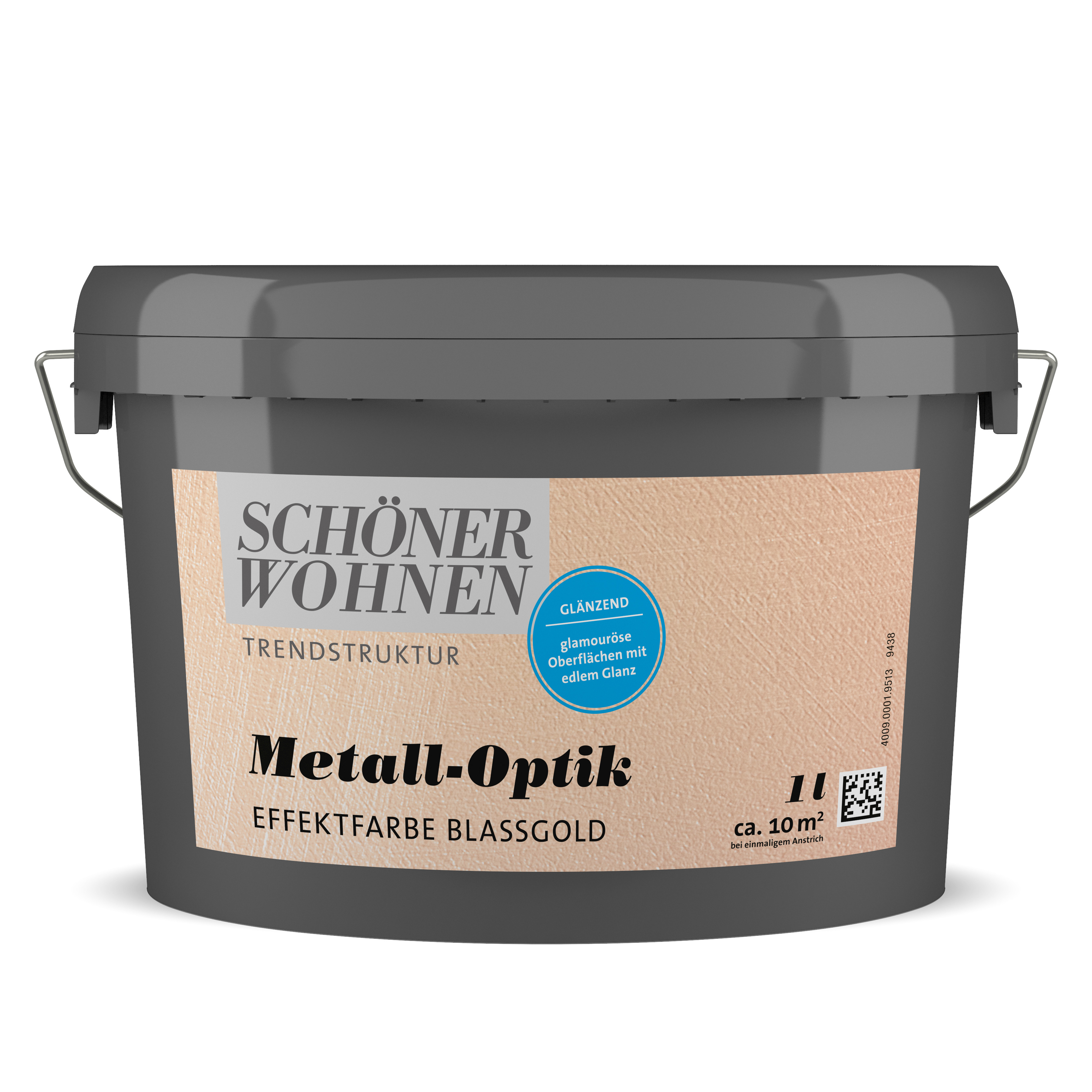 SW_9438-0001-9513 Schöner Wohnen Metall-Optik Effektfarbe, glänzend, blassgold