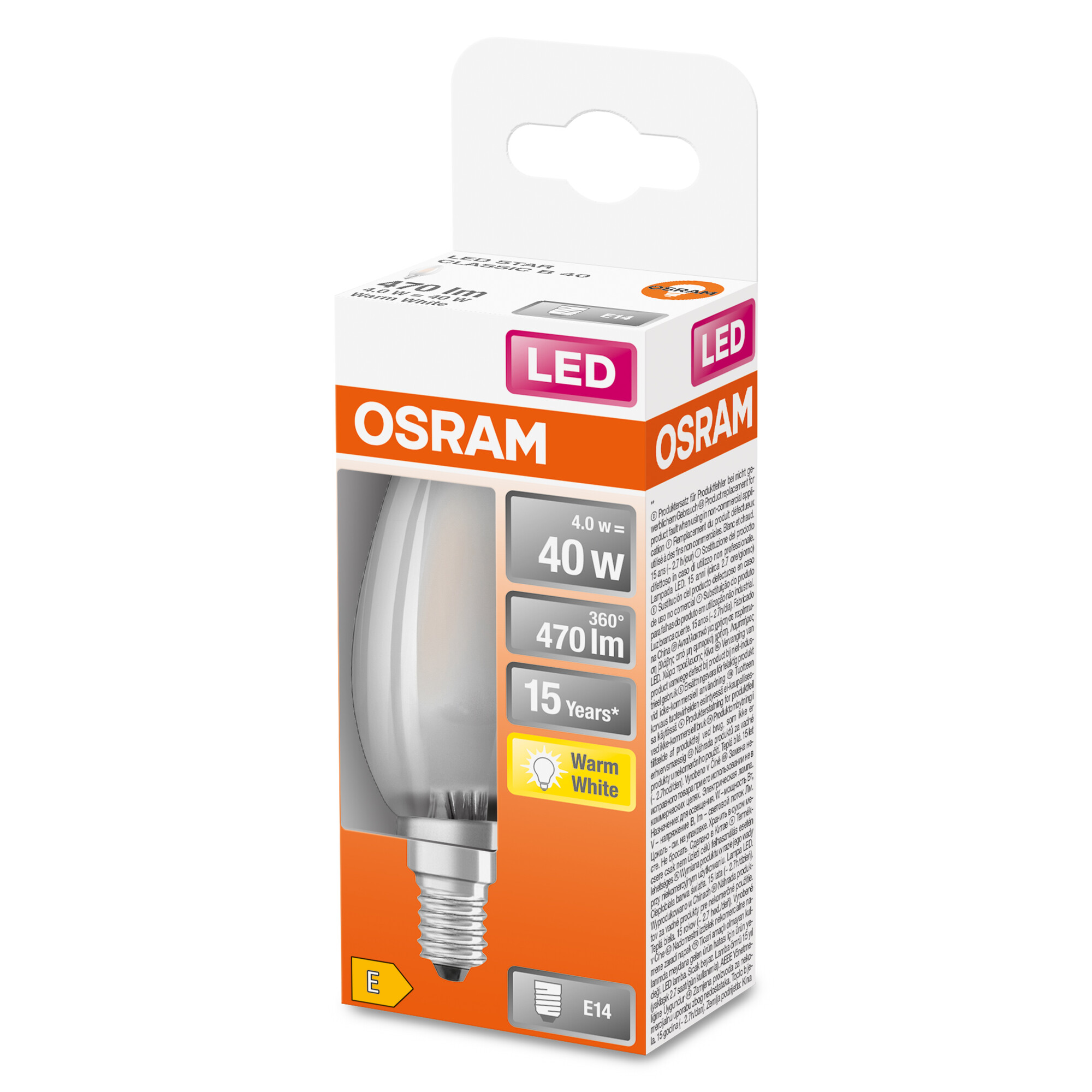 Osram Retrofit Classic B LED matt, E14 Osram Retrofit Classic B LED matt, E14