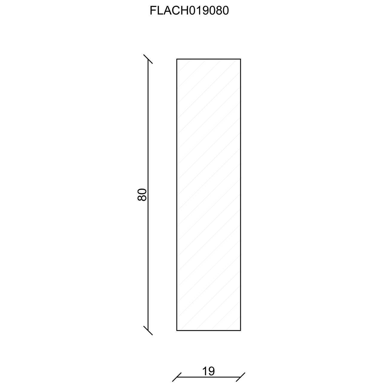 Neuhofer Flachleiste, Fichte/Kiefer astrein roh