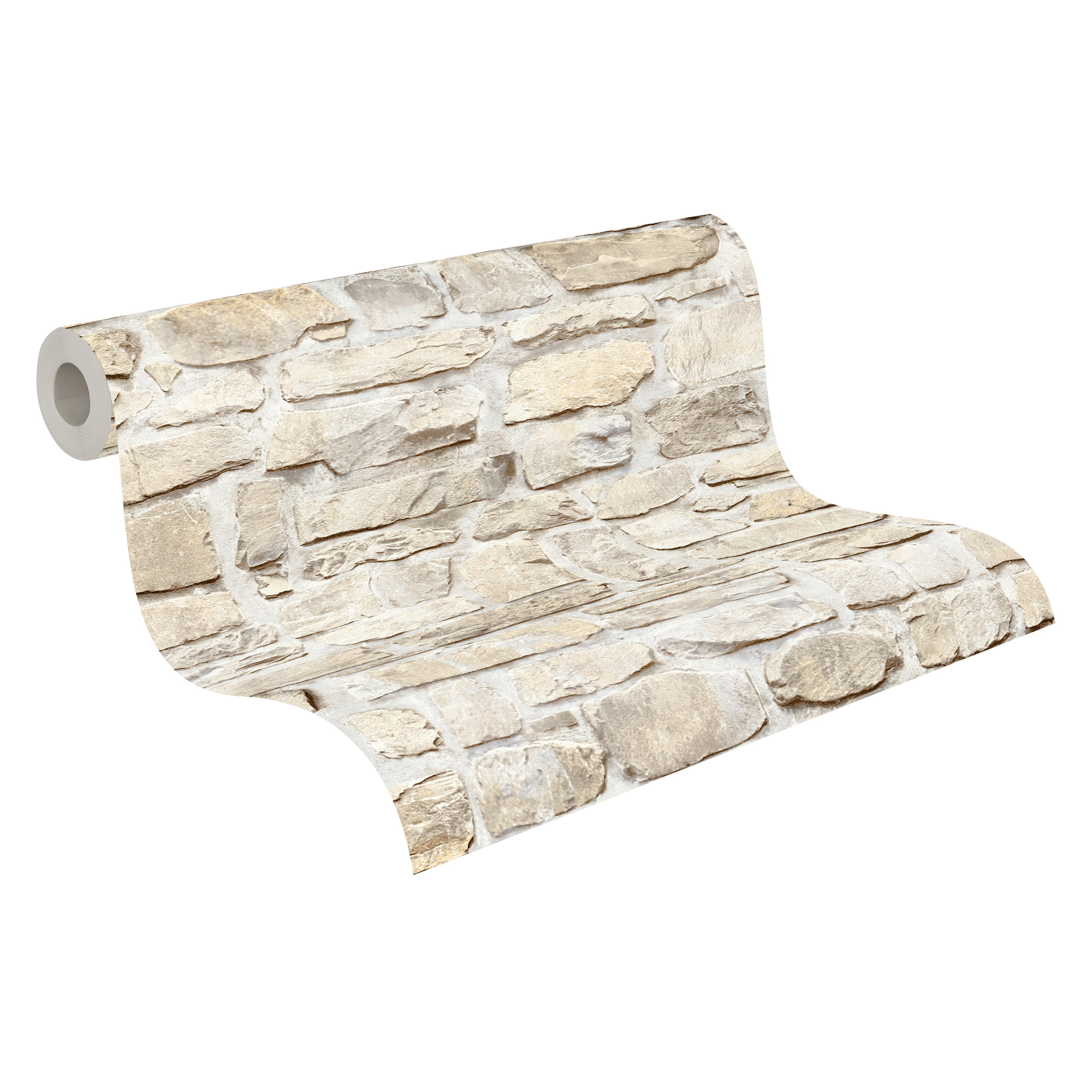 A.S. Création Vliestapete, natursteinoptik beige – realistische steinwand tapete für modernen look A.S. Création Vliestapete, natursteinoptik beige – realistische steinwand tapete für modernen look