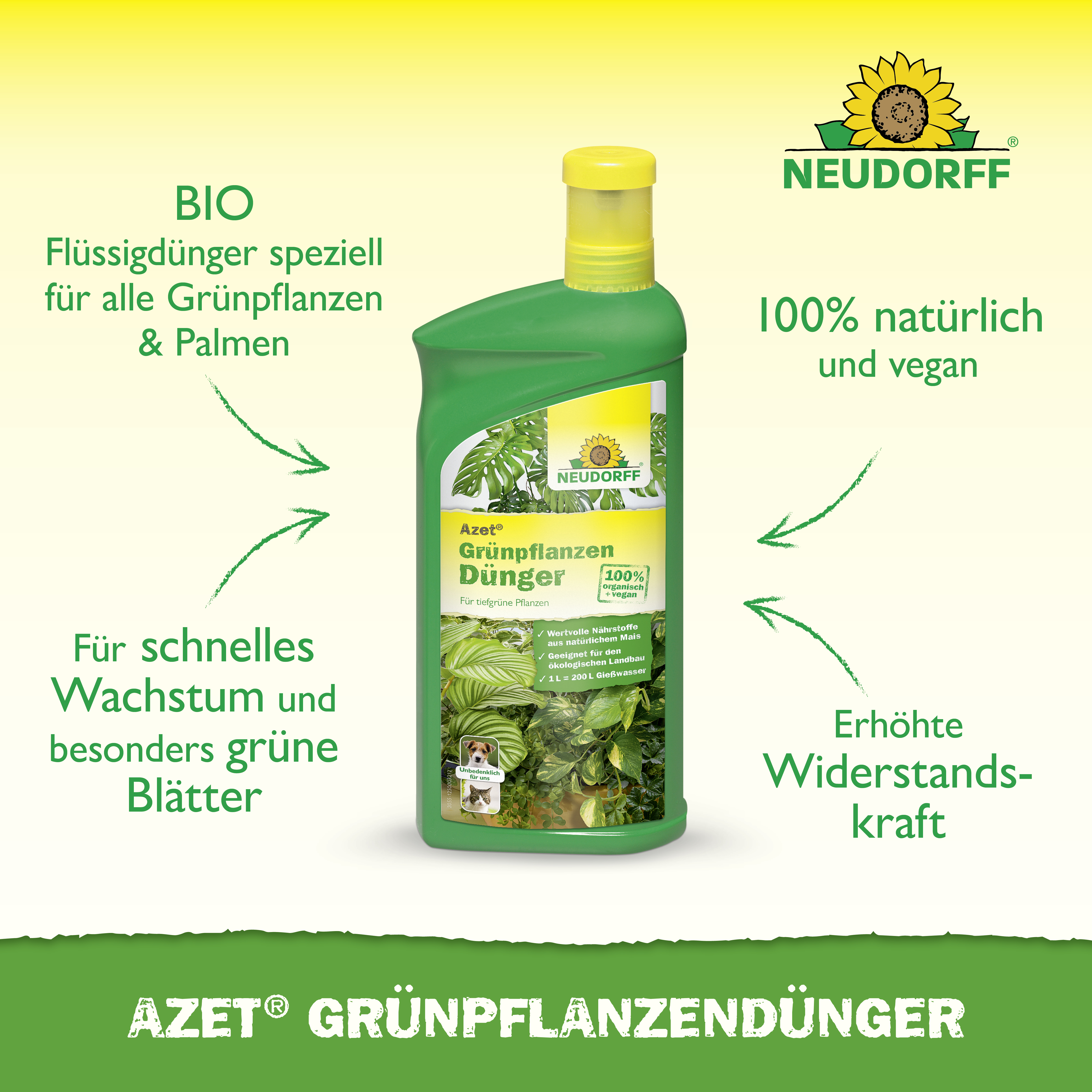 Neudorff Azet GrünpflanzenDünger flüssig