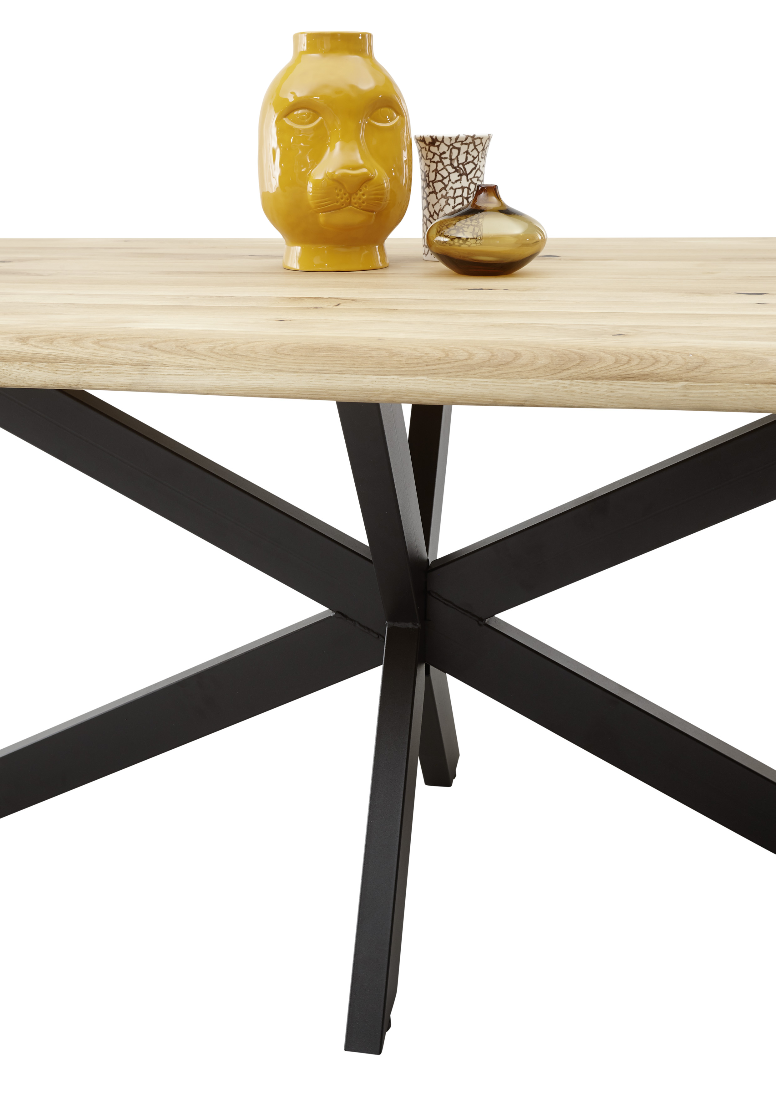 857415-A8_Tom-Detail_83-138-07 Stolkom Esstisch Tom mit Tischplatte in Eiche massiv