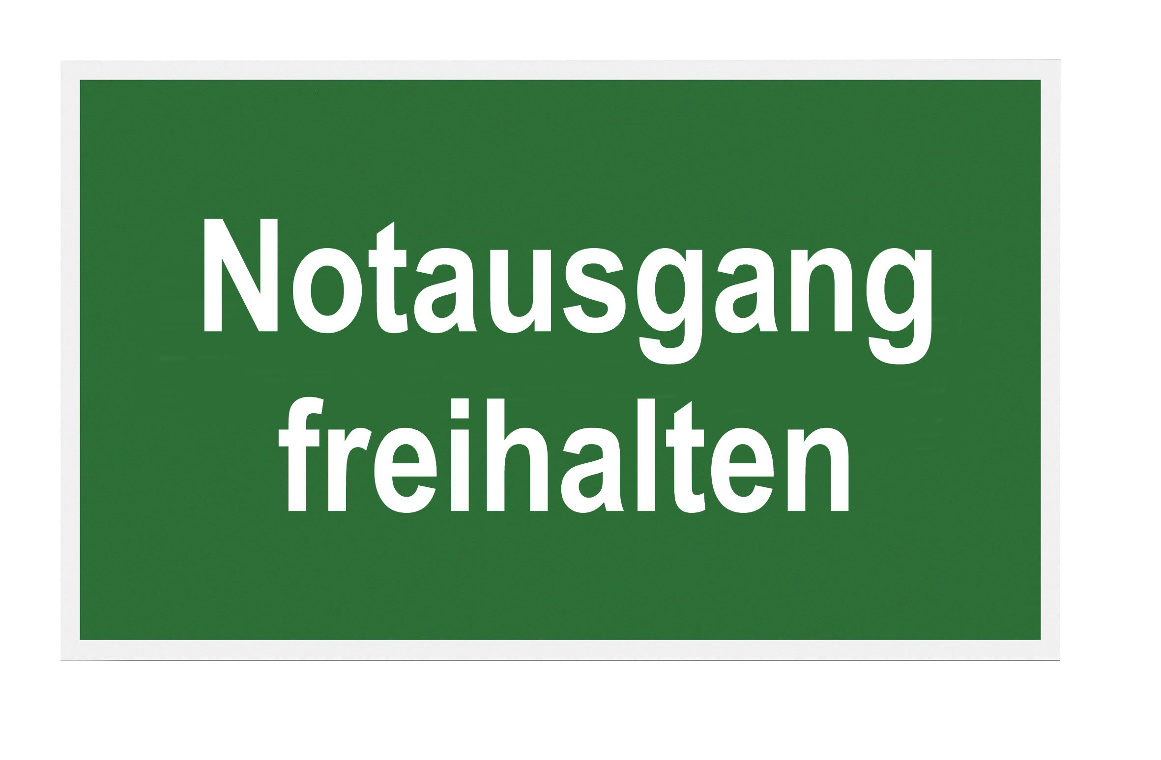 Metafranc Hinweisschild, "Notausgang freihalten" Metafranc Hinweisschild, "Notausgang freihalten"