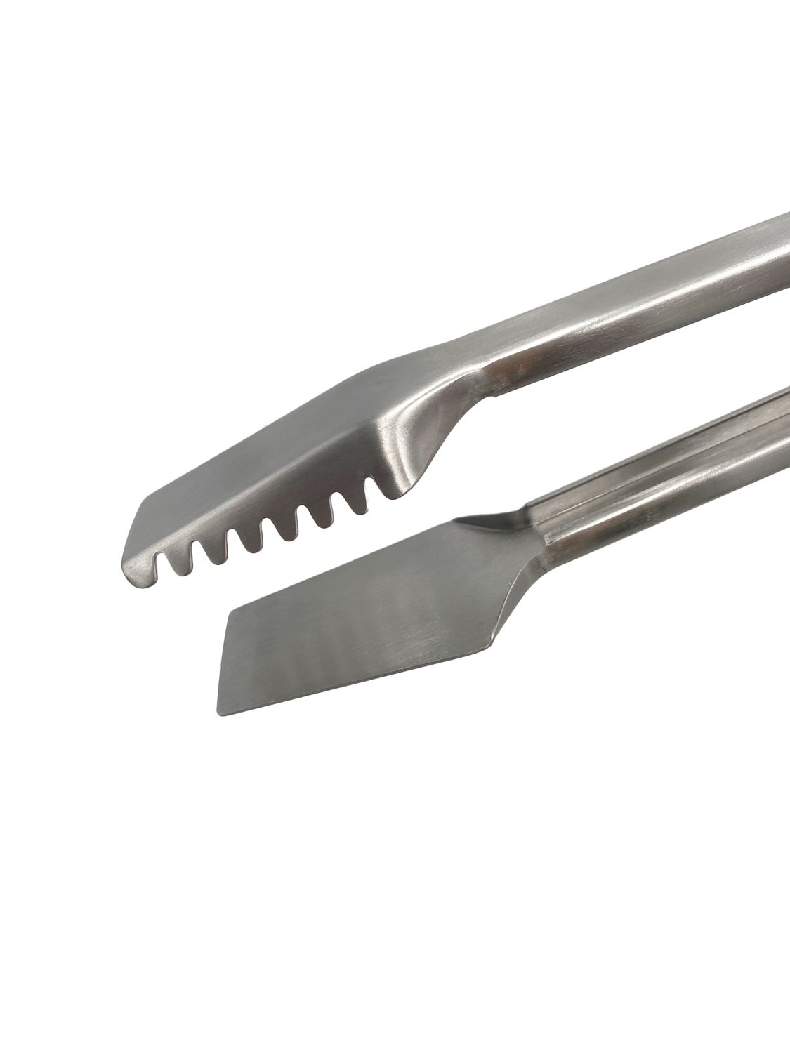 Grillfürst Premium Edelstahl Grillzange mit Spatelkopf