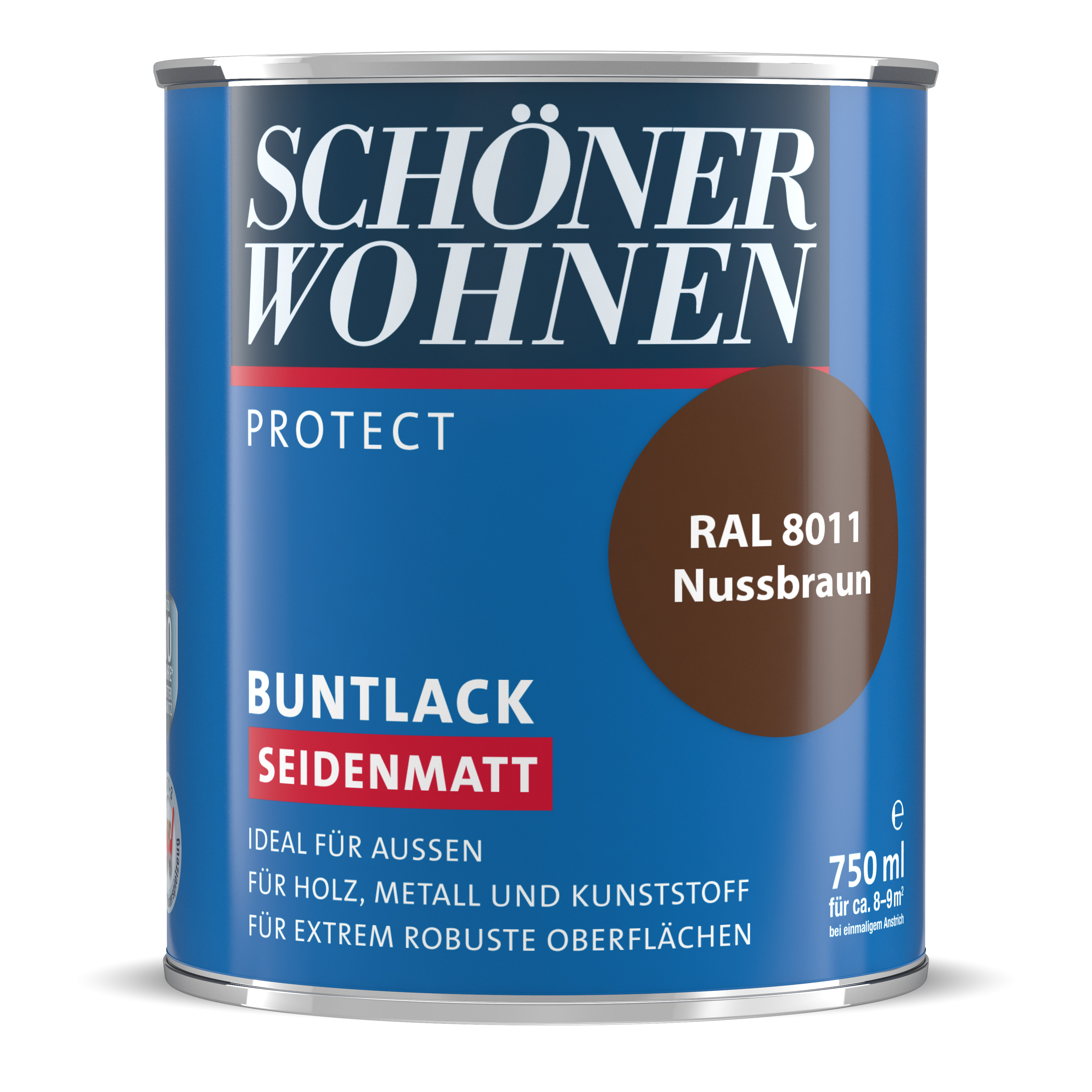 SW_2435-0750-8011 Schöner Wohnen Protect Buntlack, seidenmatt, nussbraun