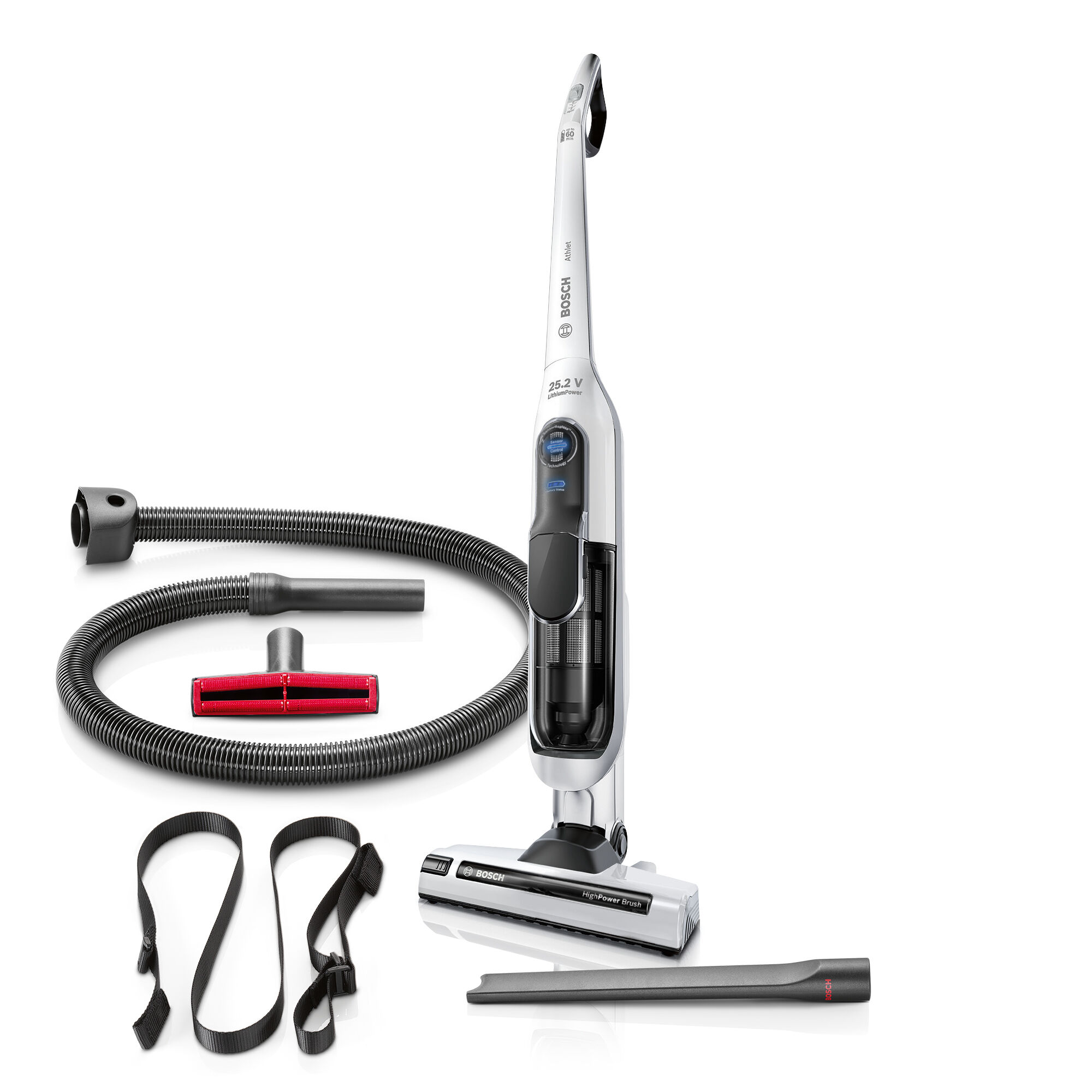 156779-eCommerce_HC_T14_BCH6L2560_PowerImage02 BOSCH HANDSTAUBSAUGER ATHLET AKKU 25,2V CHROM/WEISS