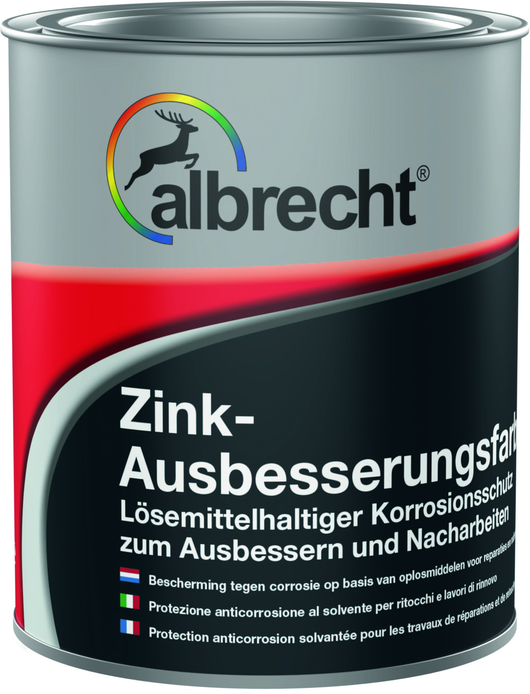 Albrecht Zink-Ausbesserungsfarbe, zinkhell glänzend, 375 ml