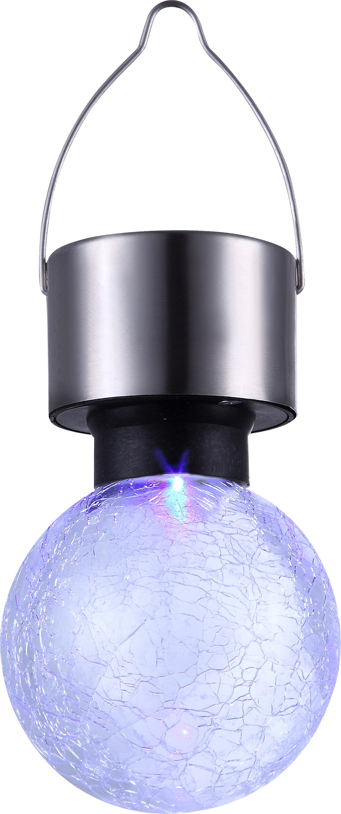 Globo Solarleuchte Edelstahl, inkl. RGB LED