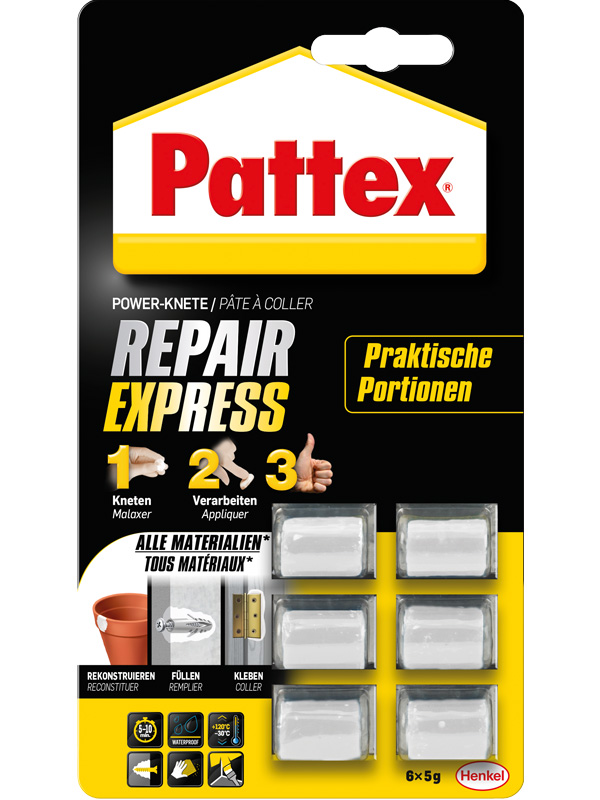 4015000417341 Pattex Repair Express Powerknete Praktische Portionen