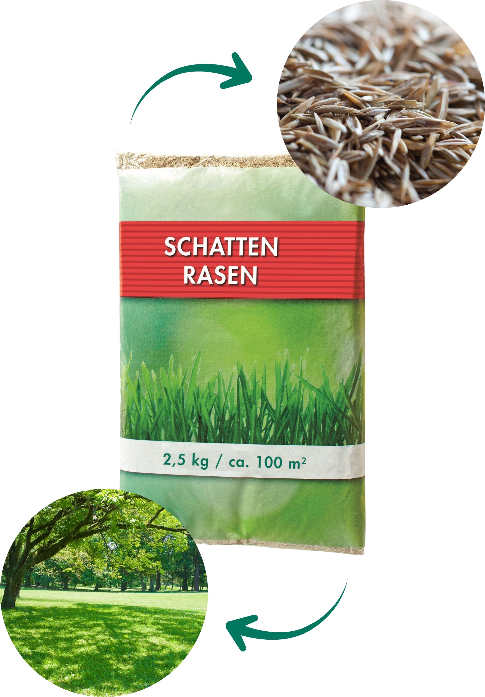 Aktionsrasen Schattenrasen, 2,5 kg Aktionsrasen Schattenrasen, 2,5 kg