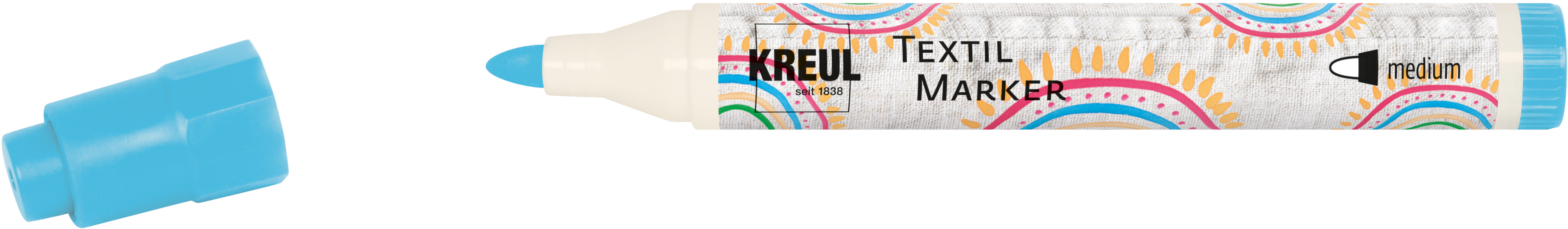 90767_KREUL_TextilMarker_medium_Hellblau_RGB Textilmarker