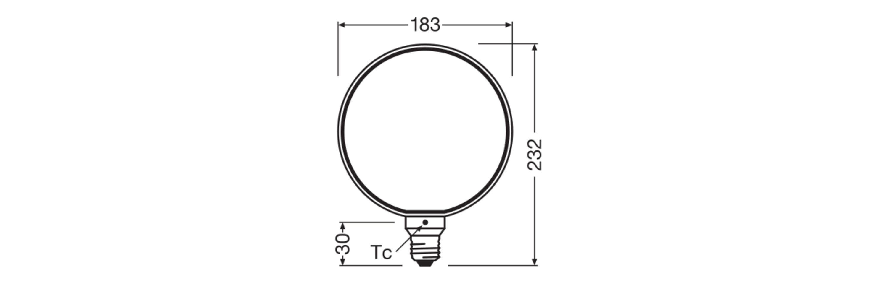 Osram Vintage 1906 LED Lampe O-Form, warmweiß