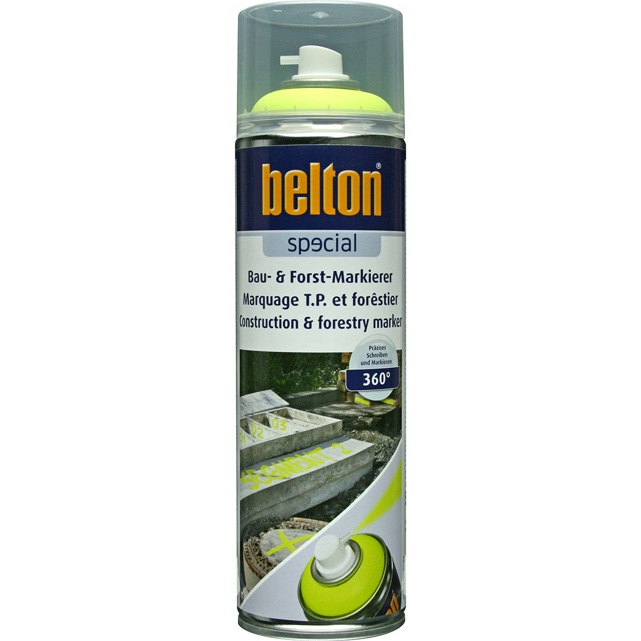 belton Special Bau- und Forst-Markierer neongelb, 500ml