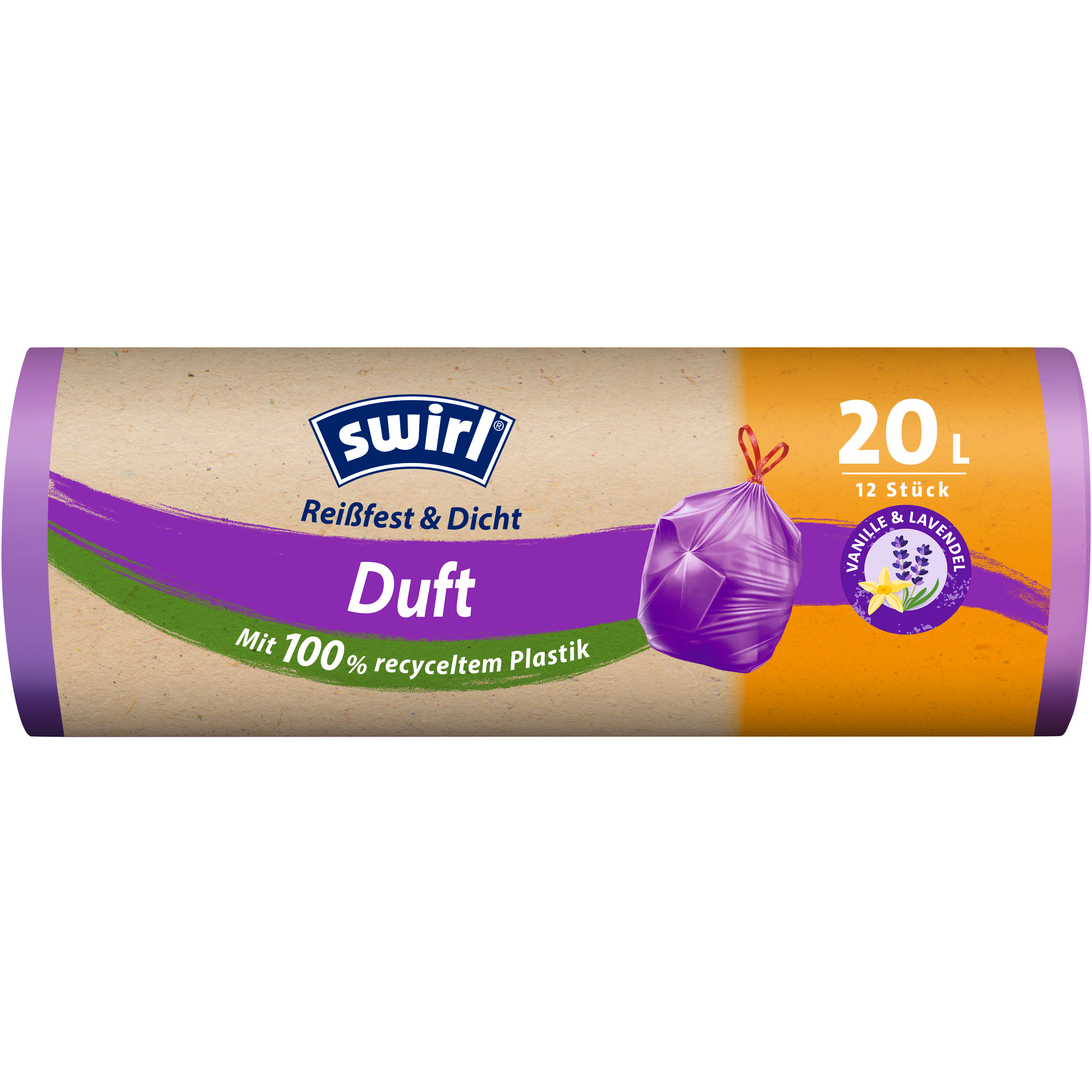 Swirl® Duft-Müllbeutel Vanille-Lavendel, 20 l Swirl® Duft-Müllbeutel Vanille-Lavendel, 20 l