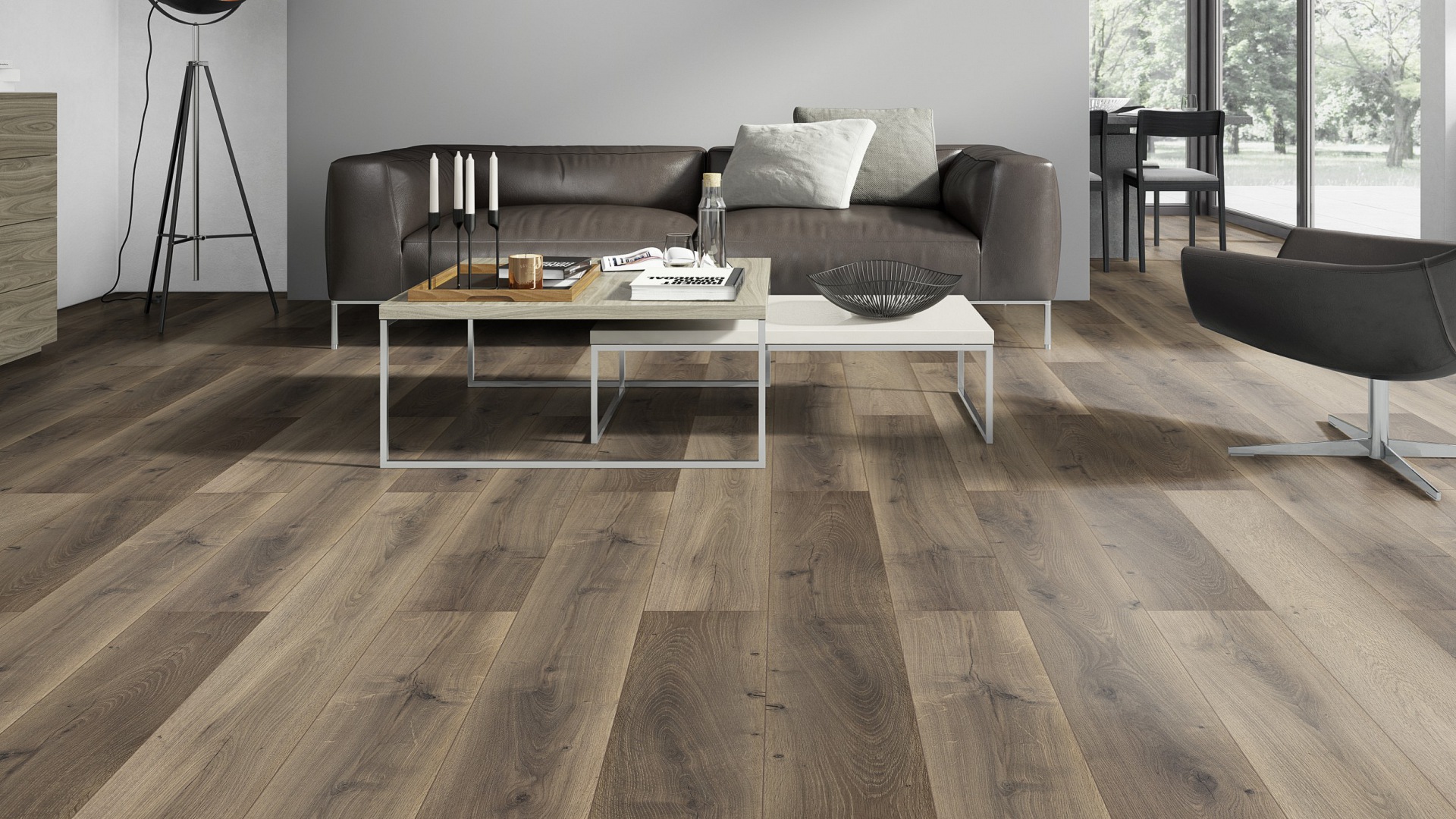 740722_4 Classen Laminatboden Waterresistent Oak Brown Mix