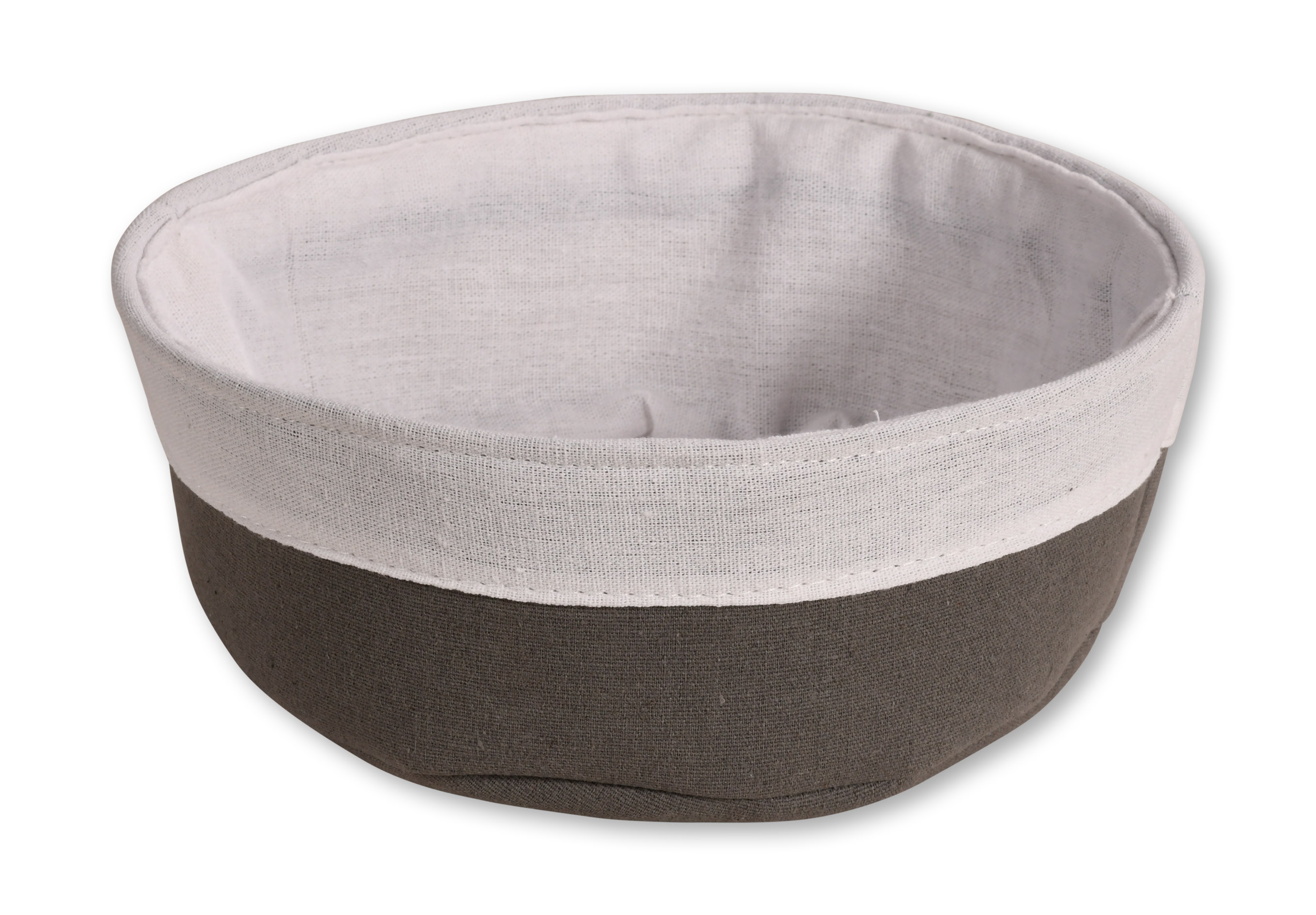 Kesper Brotkorb, Baumwolle, grau, Ø 25 cm / Höhe: 9 cm Kesper Brotkorb, Baumwolle, grau, Ø 25 cm / Höhe: 9 cm