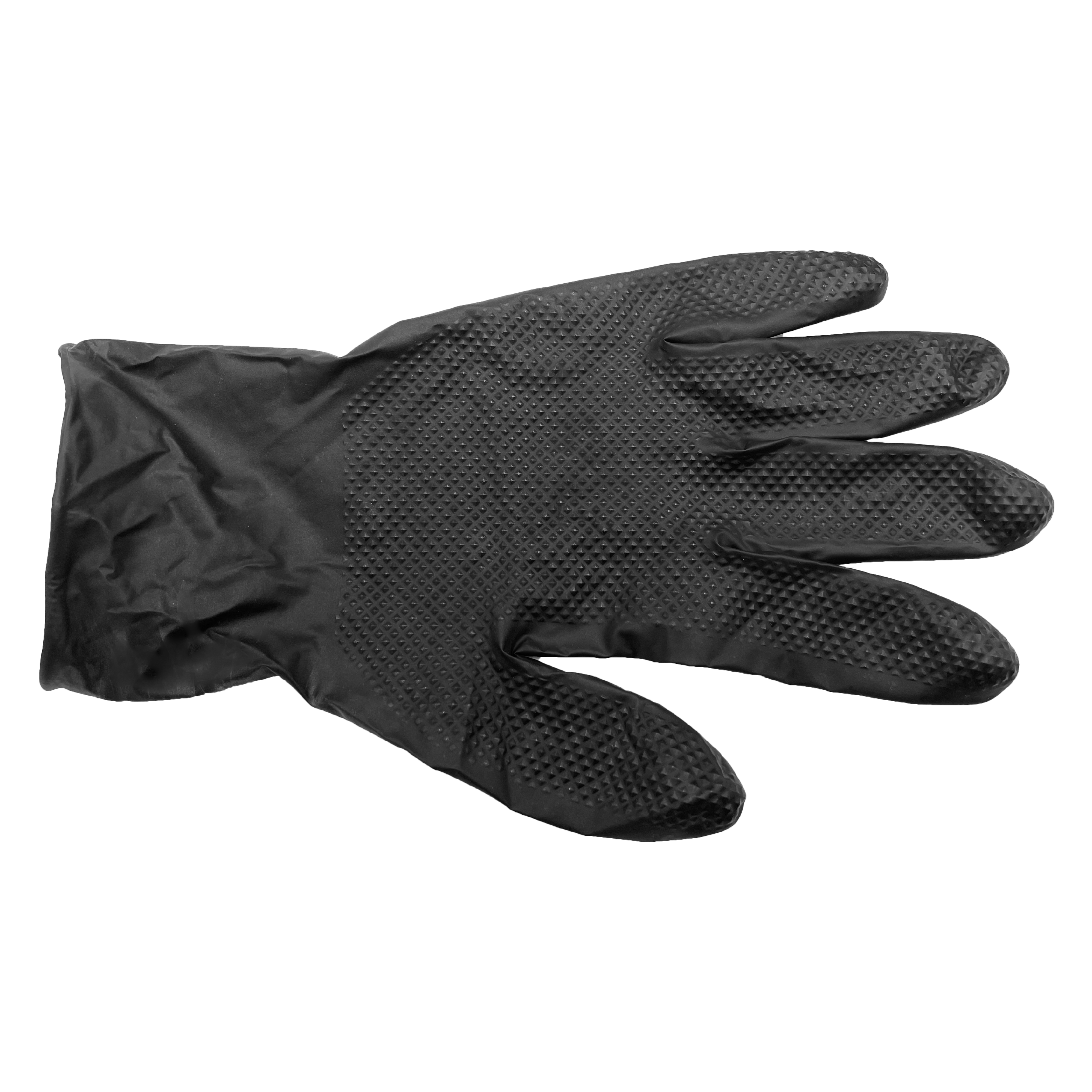 Uhlith Grip Handschuhe mit Diamantprägung Schwarz, Größe XXL
