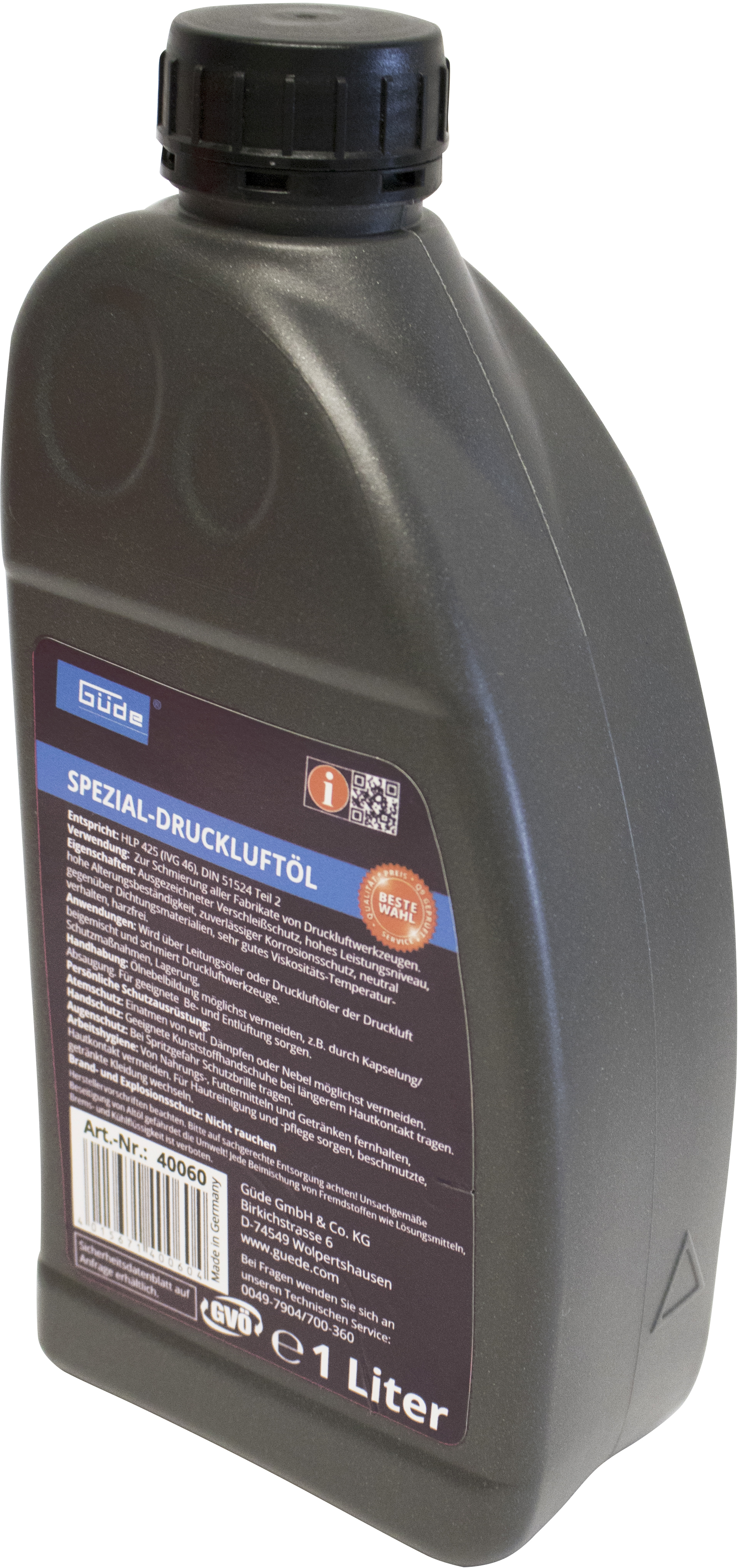 40060 Güde Druckluft-Spezialöl, 1L
