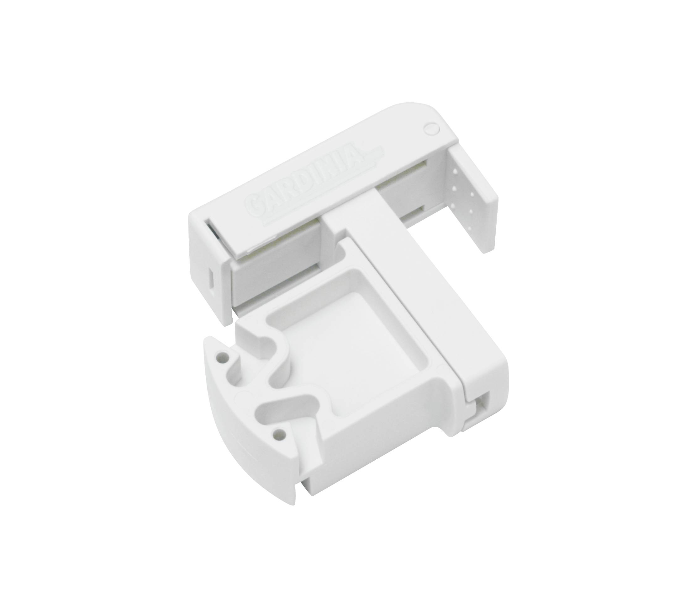 022617-Klemmtr-ger-f-Seitenzug-Mittelzug-Rollo-weiss GARDINIA KLEMMTRÄGER F.SEITENZUG+MITTELZUG-ROLLO WEIß