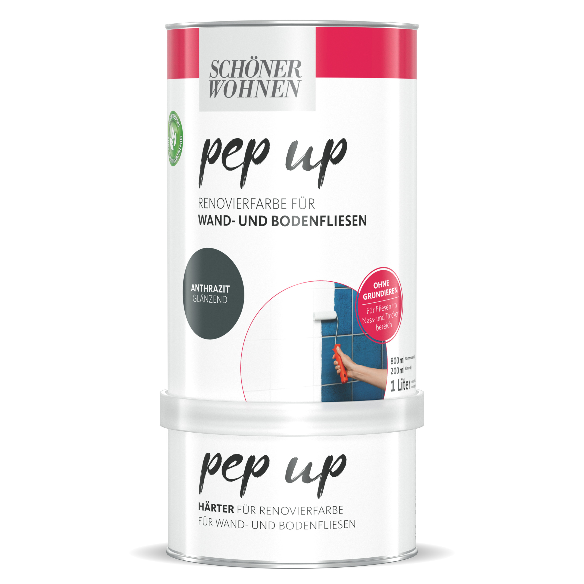 Schöner Wohnen Pep up Wand-/Bodenfliesen 1 l, anthrazit