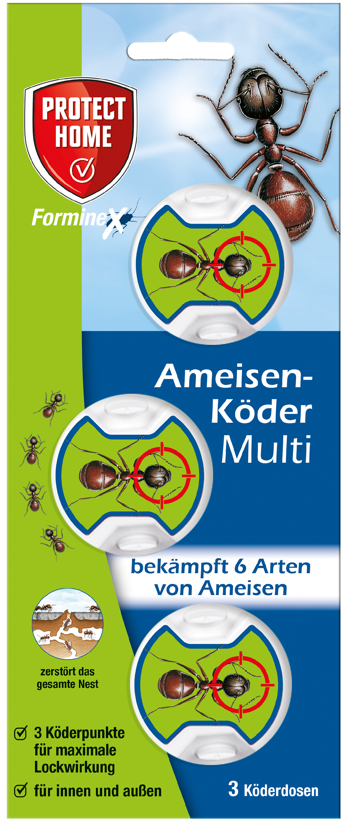 FormineX Ameisen-Köder Multi 3 Stück
